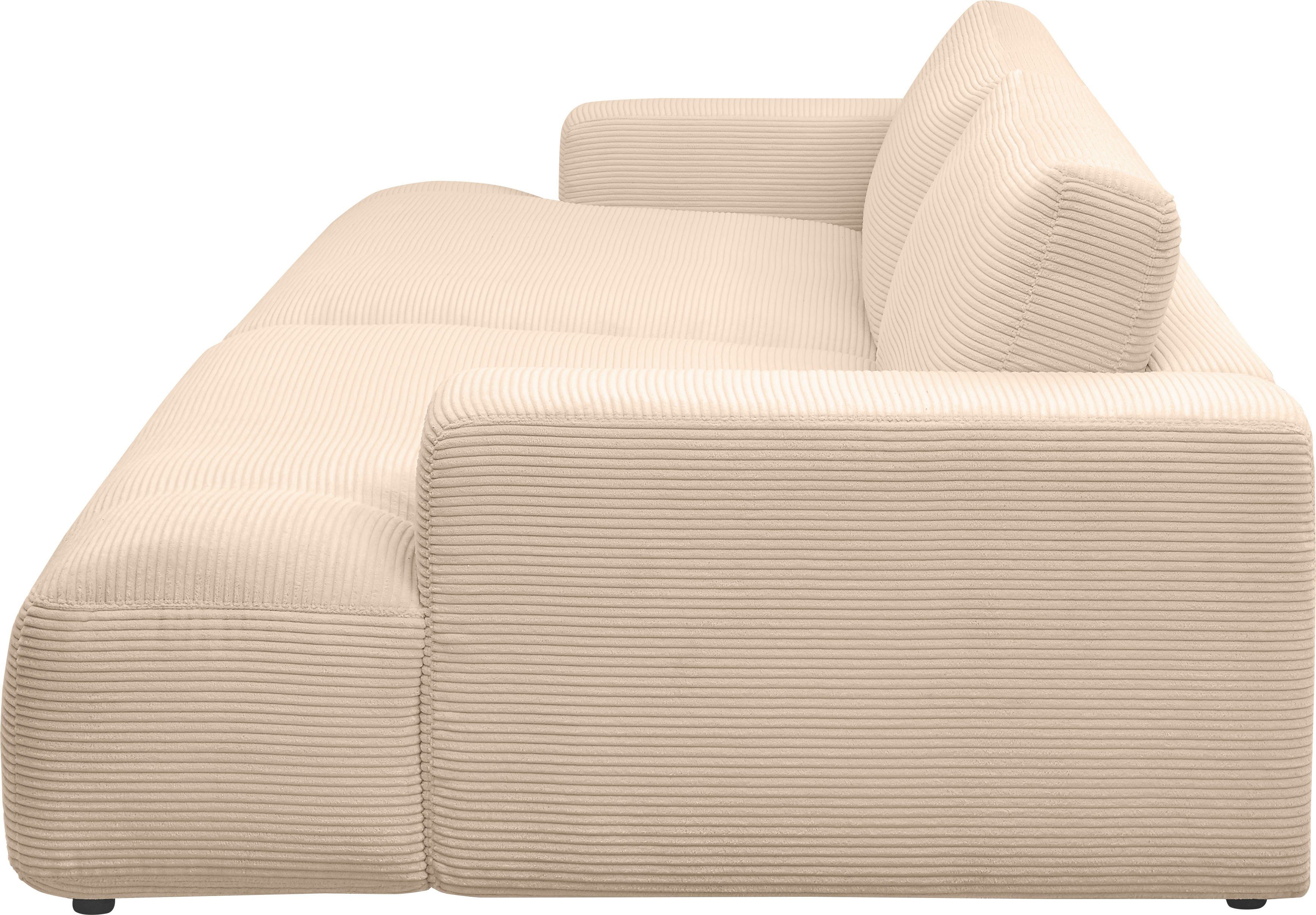 GALLERY M branded by Musterring Cord-Bezug, Lucia, 292 cm Breite Loungesofa nature