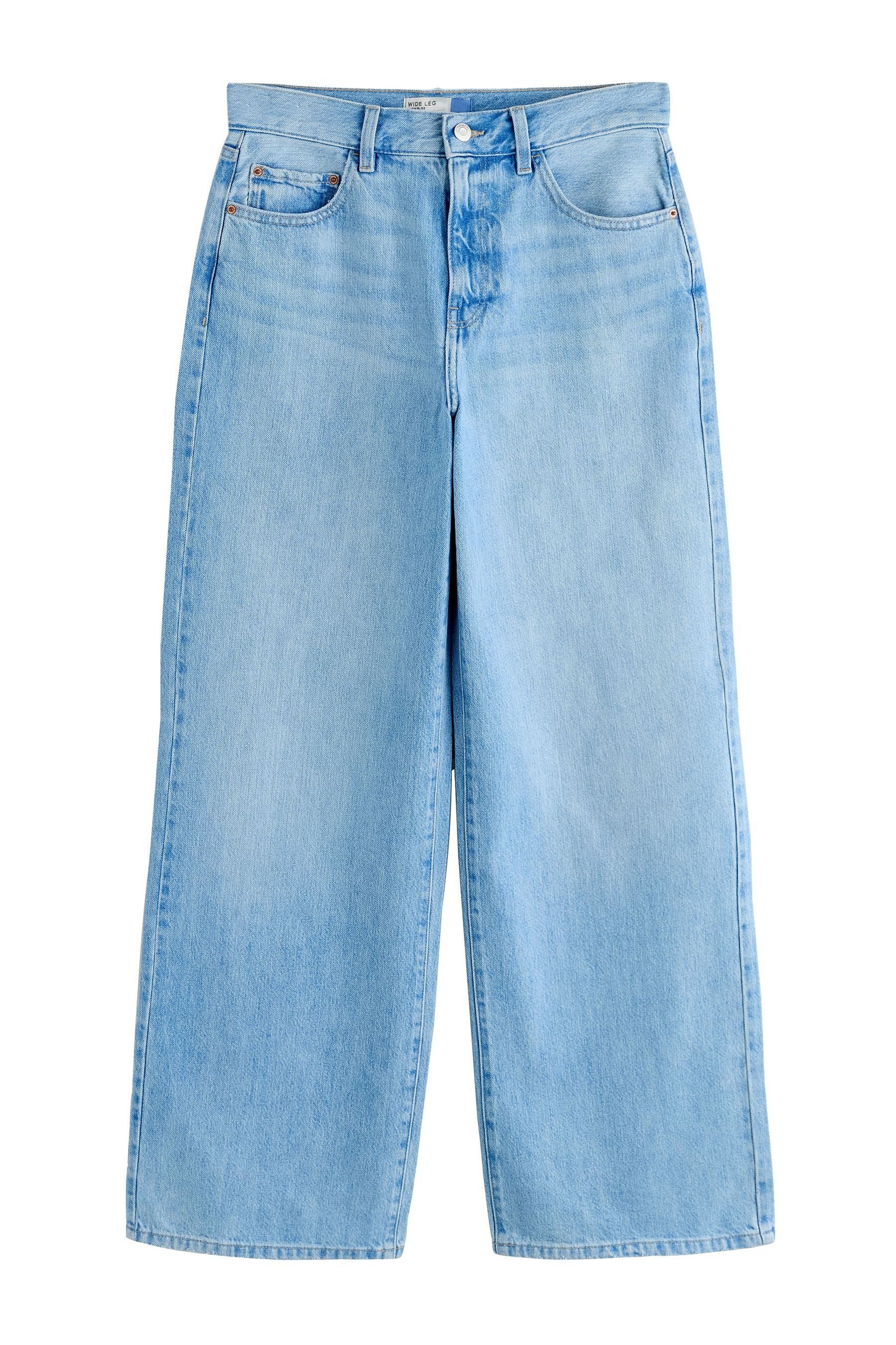 Weite Jeans Authentische City Hochbund-Jeans mit weitem Bein