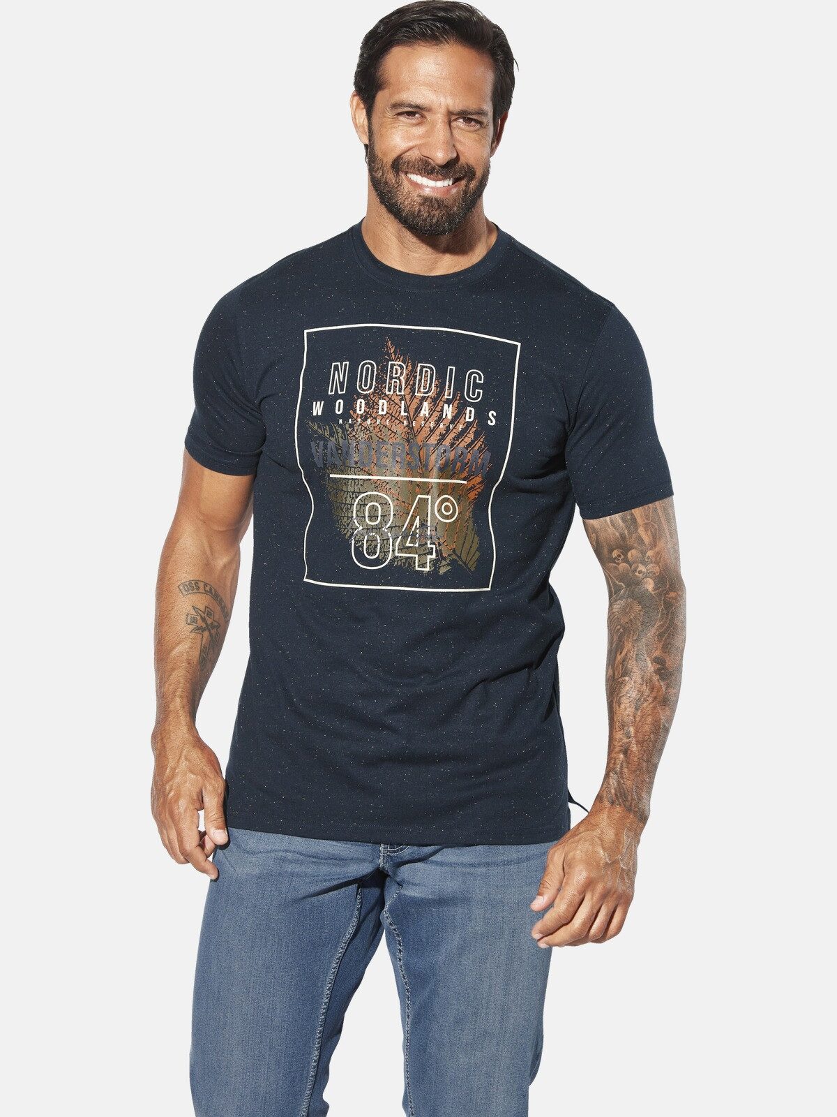 Jan Vanderstorm T-Shirt KNUTVIK mit nordischen günstig online kaufen