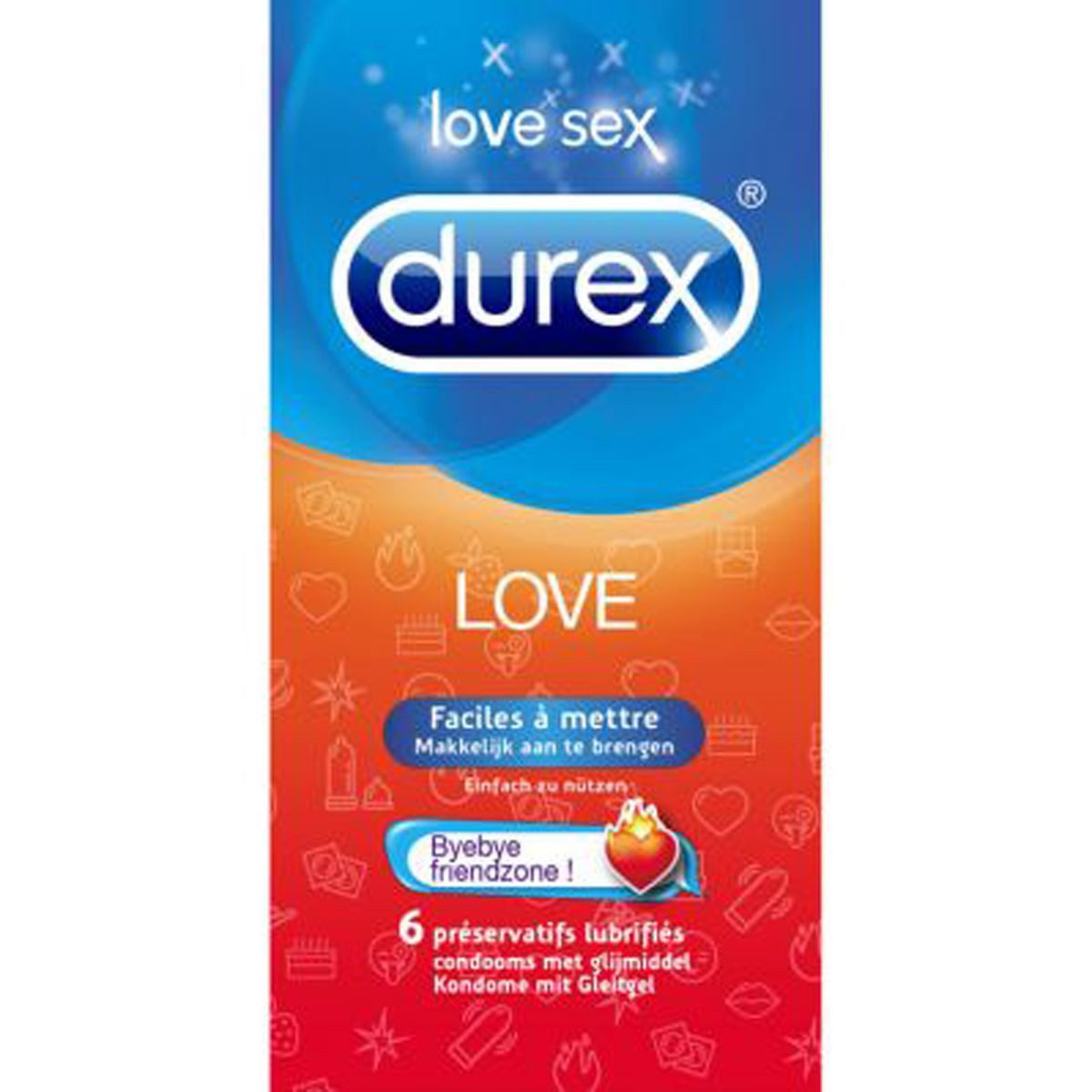 durex Kondome Kondome Durex Emoji Love Kondome - 6 Stück