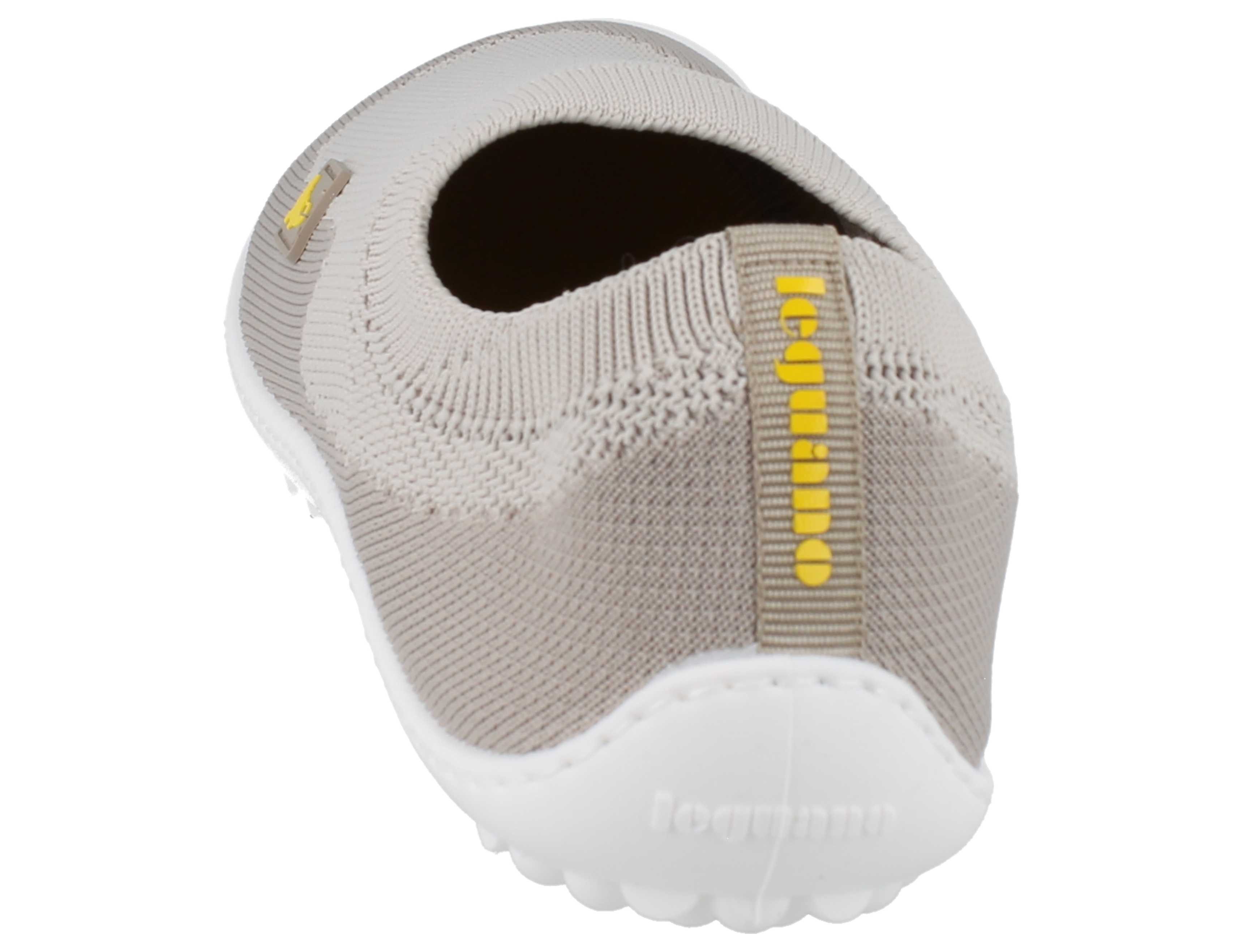 Leguano LEGUANO Score Damen Barfußschuhe Slipper beige Textil - Größe: 37 Barfußschuh