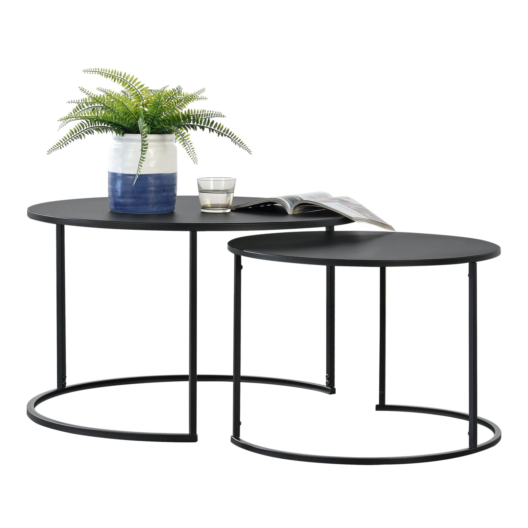 en.casa Couchtisch (2er-Set), »Korenica« Couchtischset Beistelltisch günstig online kaufen