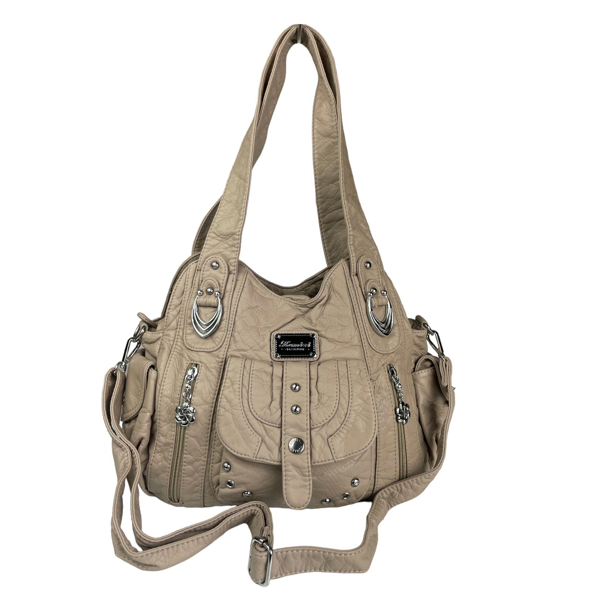 Taschen4life Schultertasche Damen Handtasche AKW22026, lange Tragegriffe & günstig online kaufen