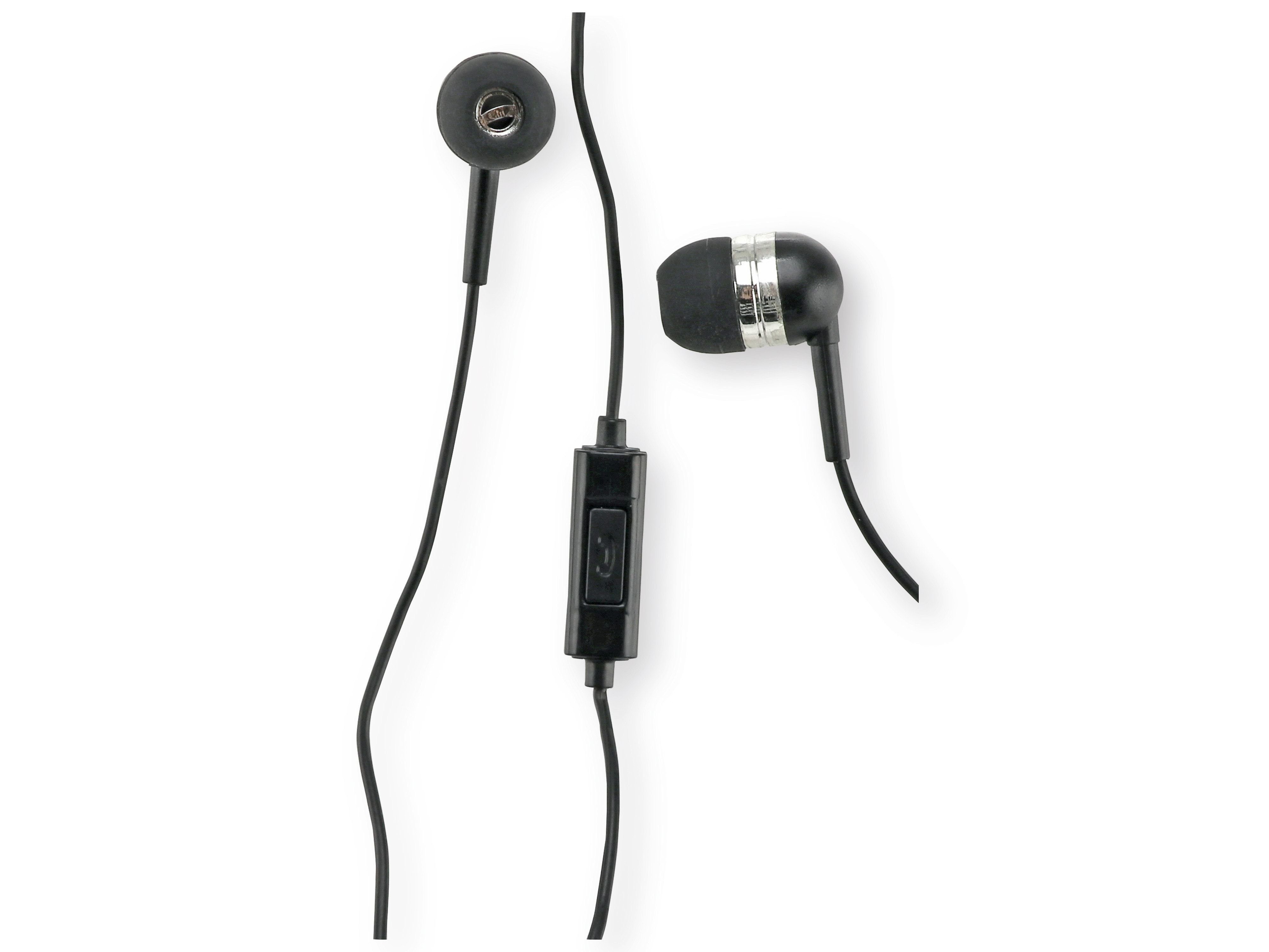schwarz, Kopfhörer mit Grundig GRUNDIG Mikrofon In-Ear Kopfhörer