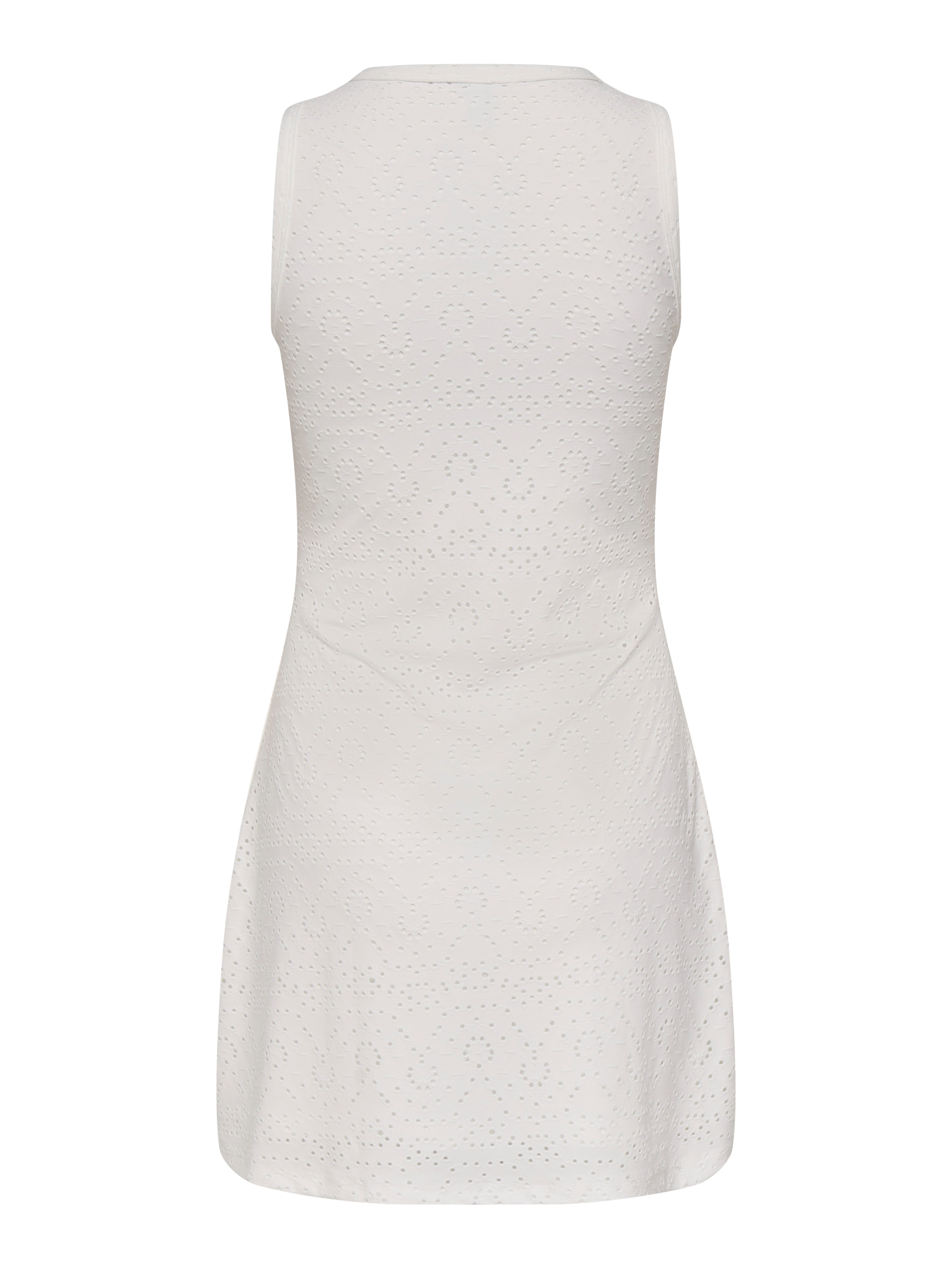 ONLY Spitzenkleid ONLSMILLA S/L V-NECK DRESS JRS Materialmix, regular fit, V-Ausschnitt