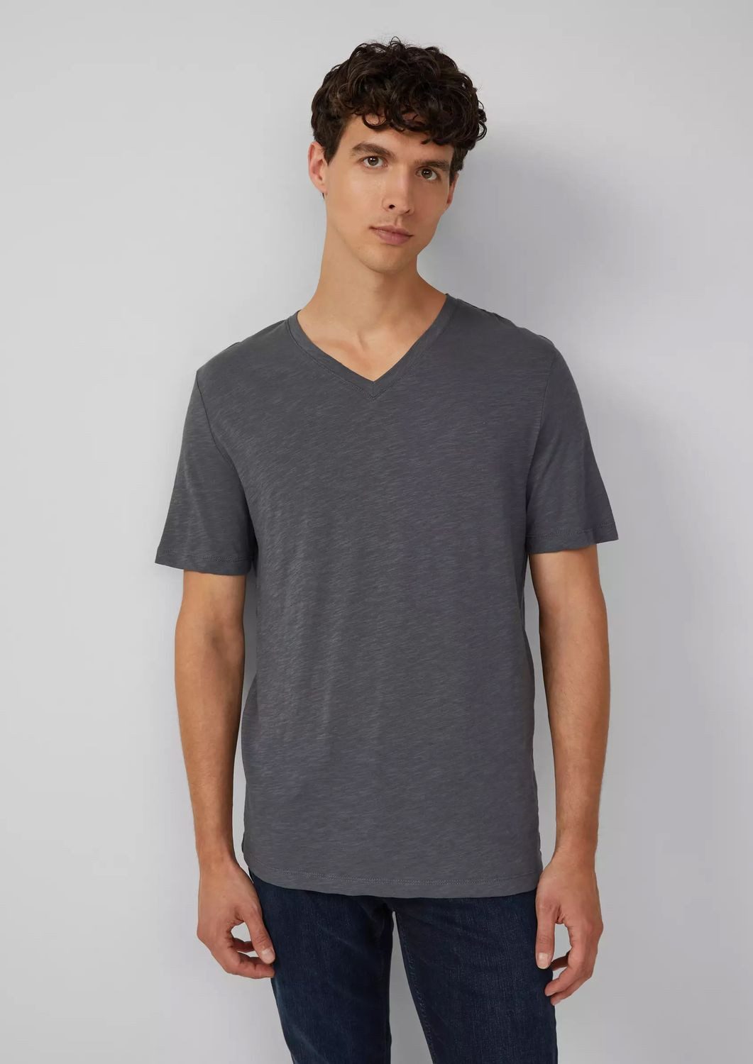 s.Oliver T-Shirt T-Shirt Henley-Ausschnitt, kurzarm, Flammgarn günstig online kaufen