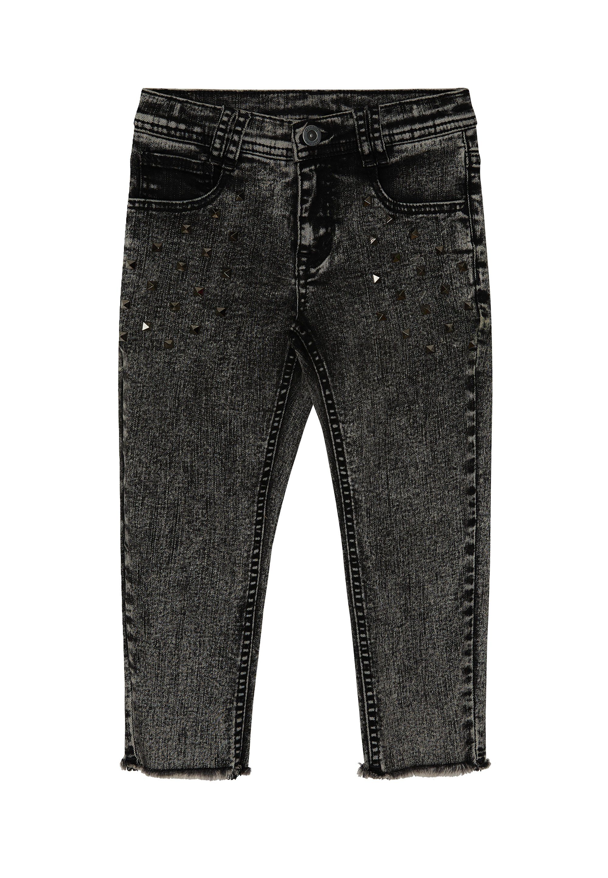 Gulliver Bequeme Denim geeignet Hose Jeans Höchste Qualität, Kante, für Maschinenwäsche gealtertem mit Grau