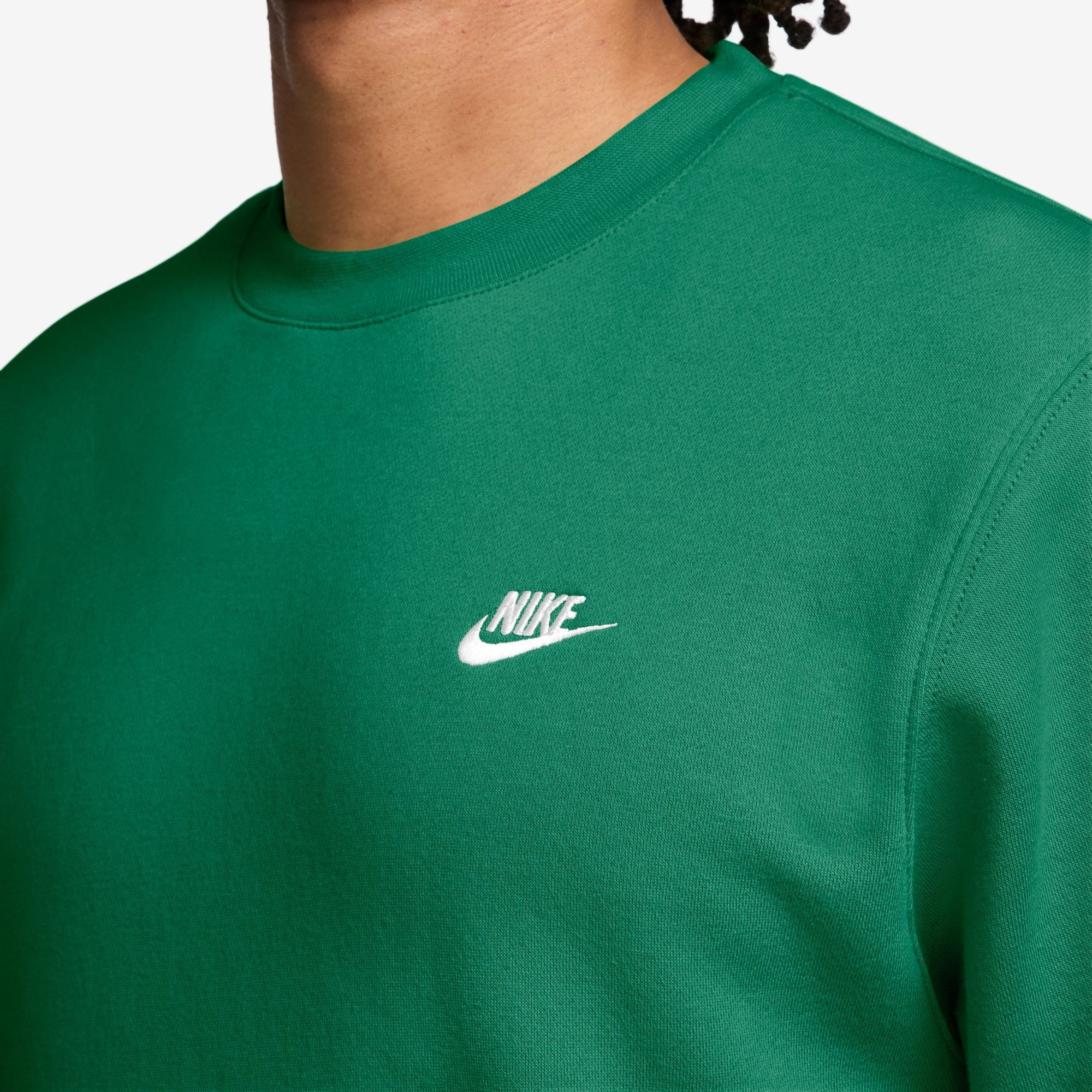 Nike Sportswear Sweatshirt M NK CLUB BB CREW sportlicher Schnitt, aus Baumwolle und Polyester, kurze Ärmel