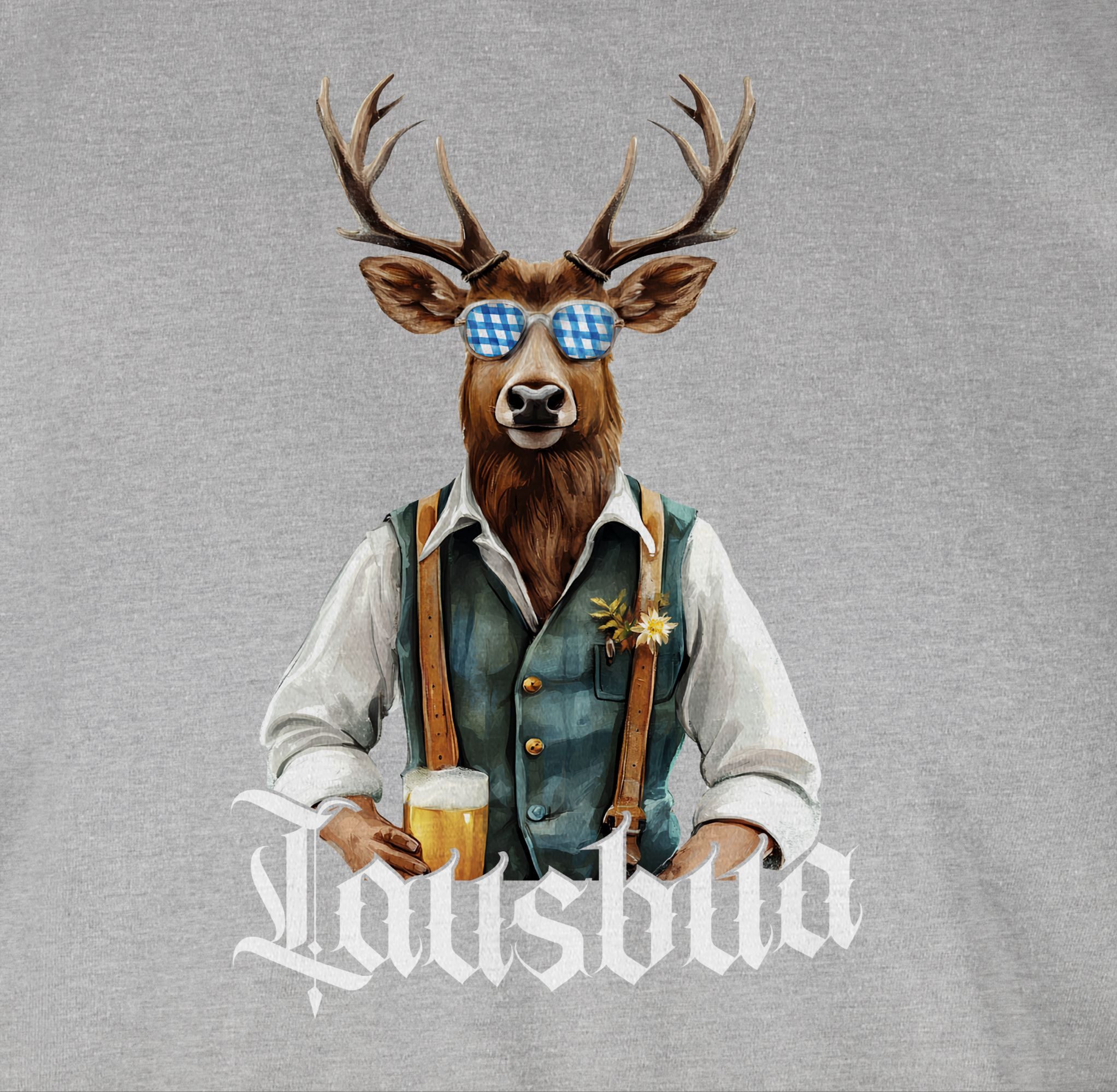 Shirtracer Rundhalsshirt Lausbua Lausbub Schlawiner Lauser günstig online kaufen