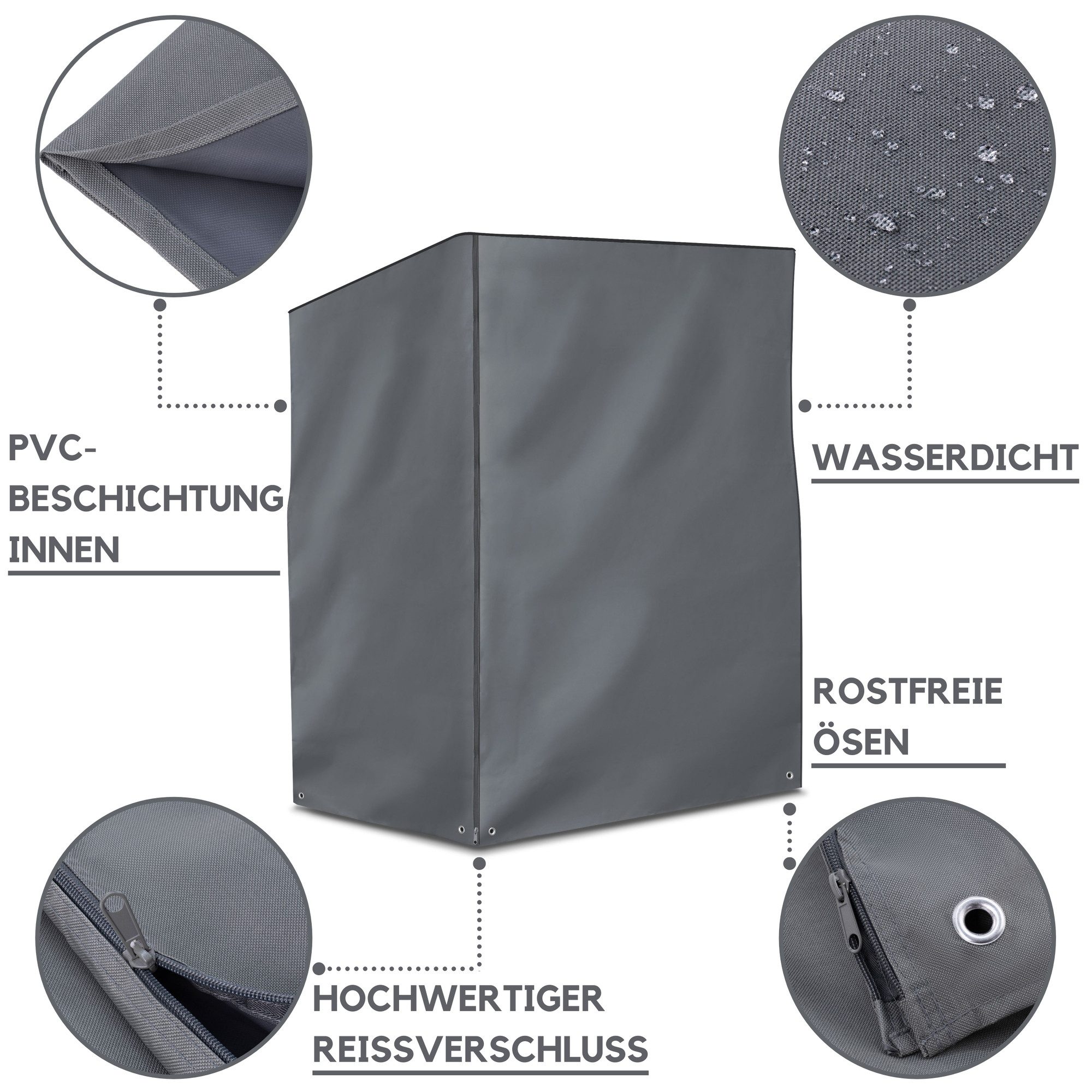 bonsport Abdeckhaube Schutzhülle für Strandkorb