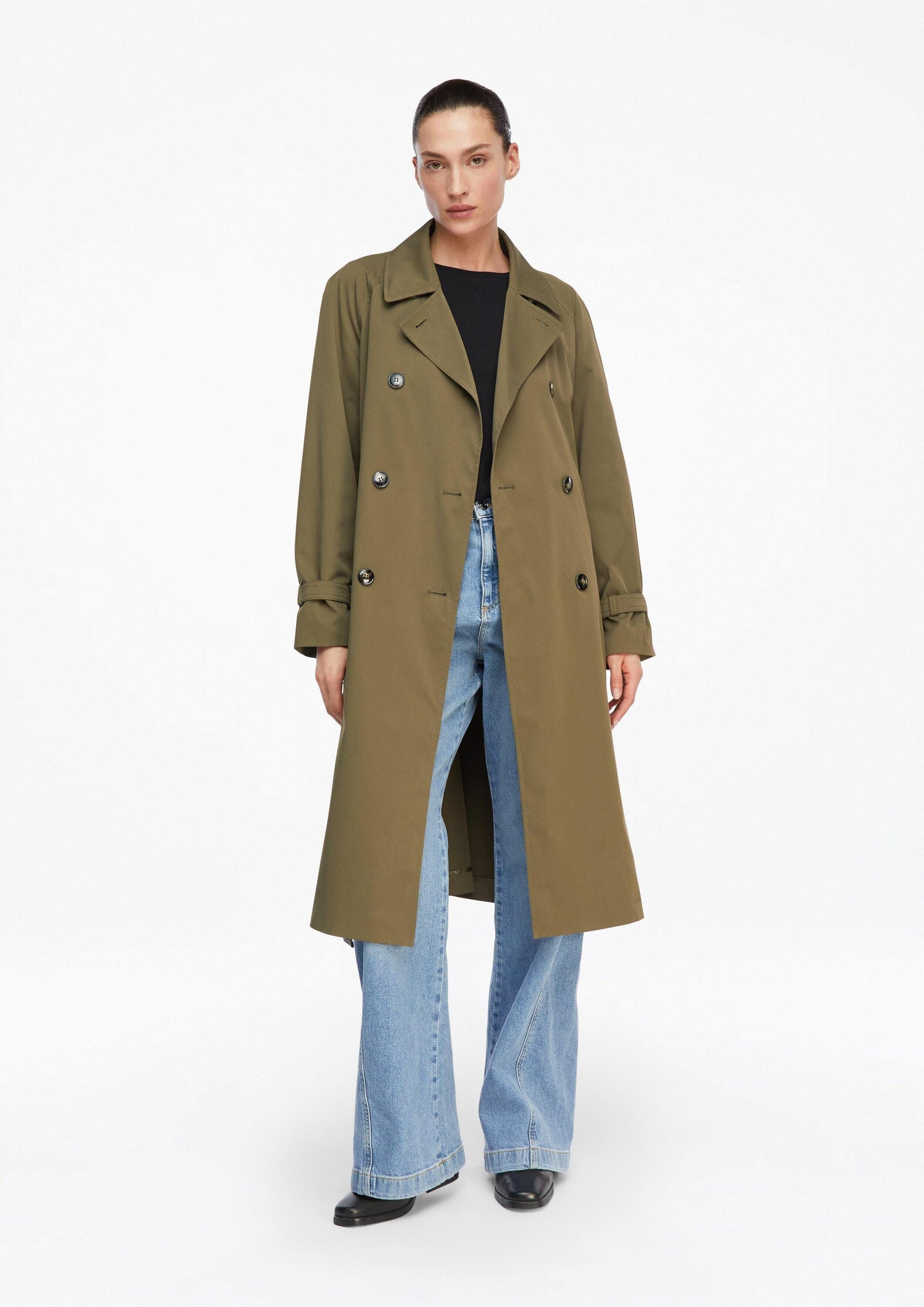 comma Trenchcoat Outdoor-Mantel Klassischer Trenchcoat mit Bindegürtel günstig online kaufen