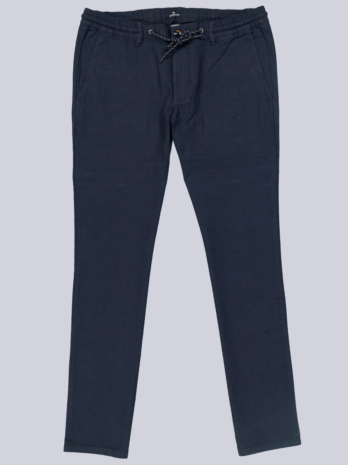 Chinohose Herren Chino mit Tunnelzug, Marineblau