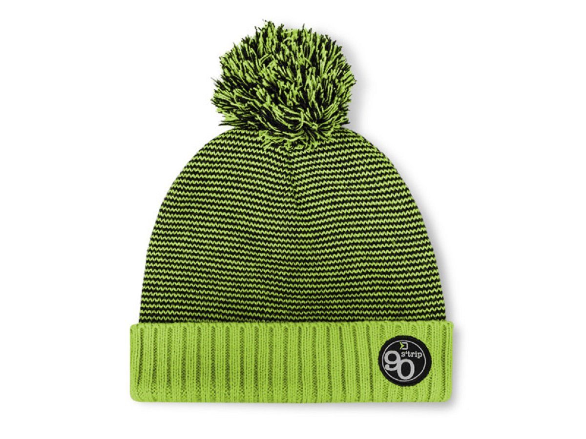 Delphin.sk Bommelmütze Wintermütze 90 Strip Strickmütze Herren Damen Unisex Beanie Angeln Angenehmer und besonders warmer Acrylmaterial