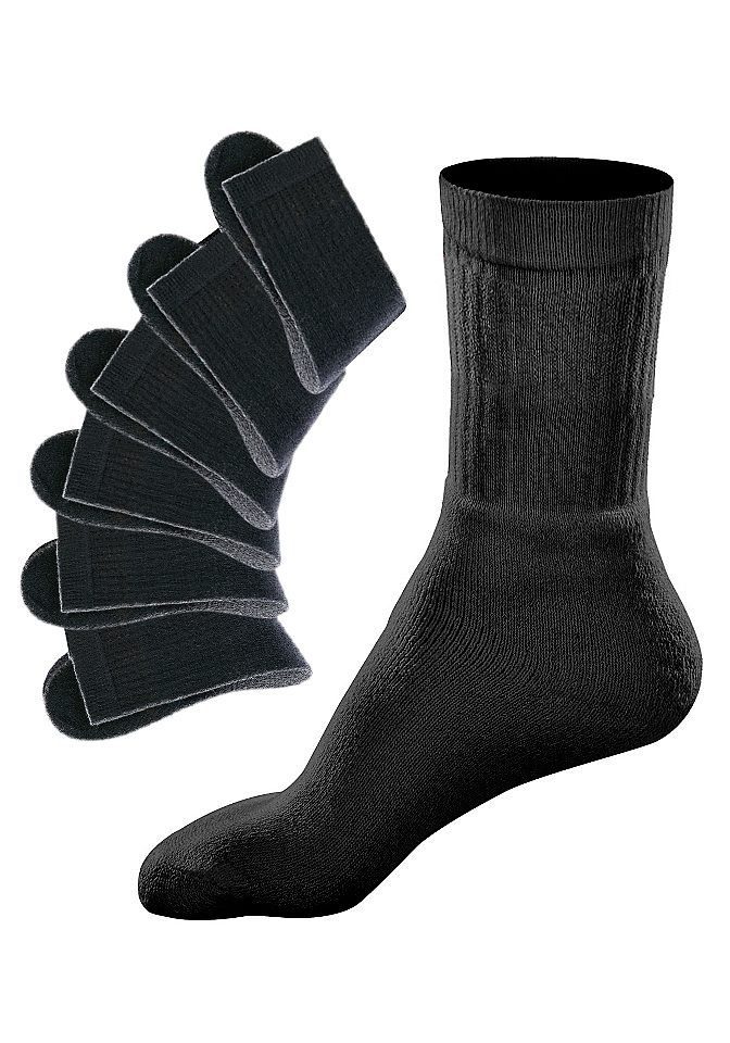 Go in Tennissocken (Packung, 6-Paar) mit geripptem Schaft