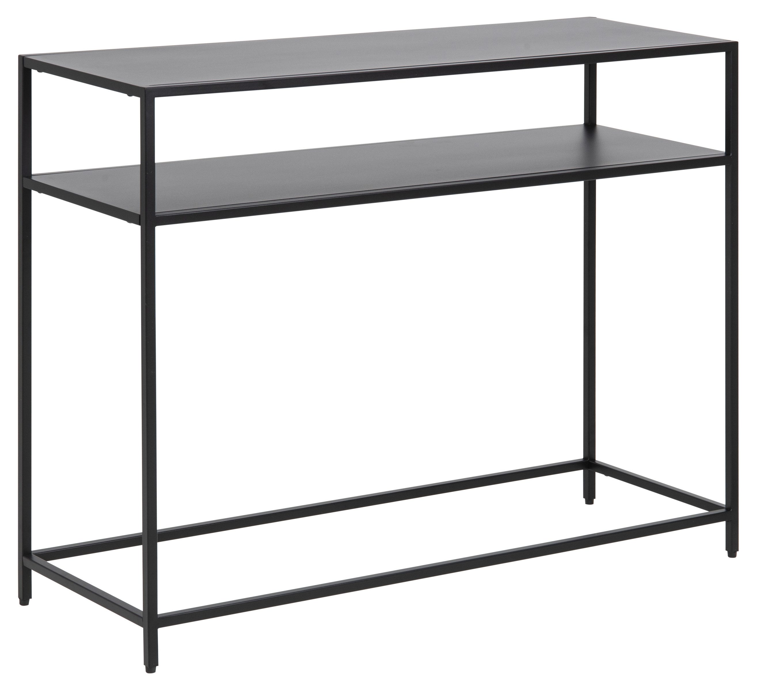 ACTONA GROUP Konsolentisch in schwarz, Stahl - 100x79x35cm (BxHxT)