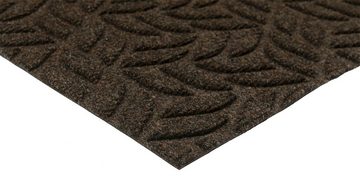 Fußmatte DUNE Leaves Dark Brown, wash+dry by Kleen-Tex, rechteckig, Höhe: 8 mm