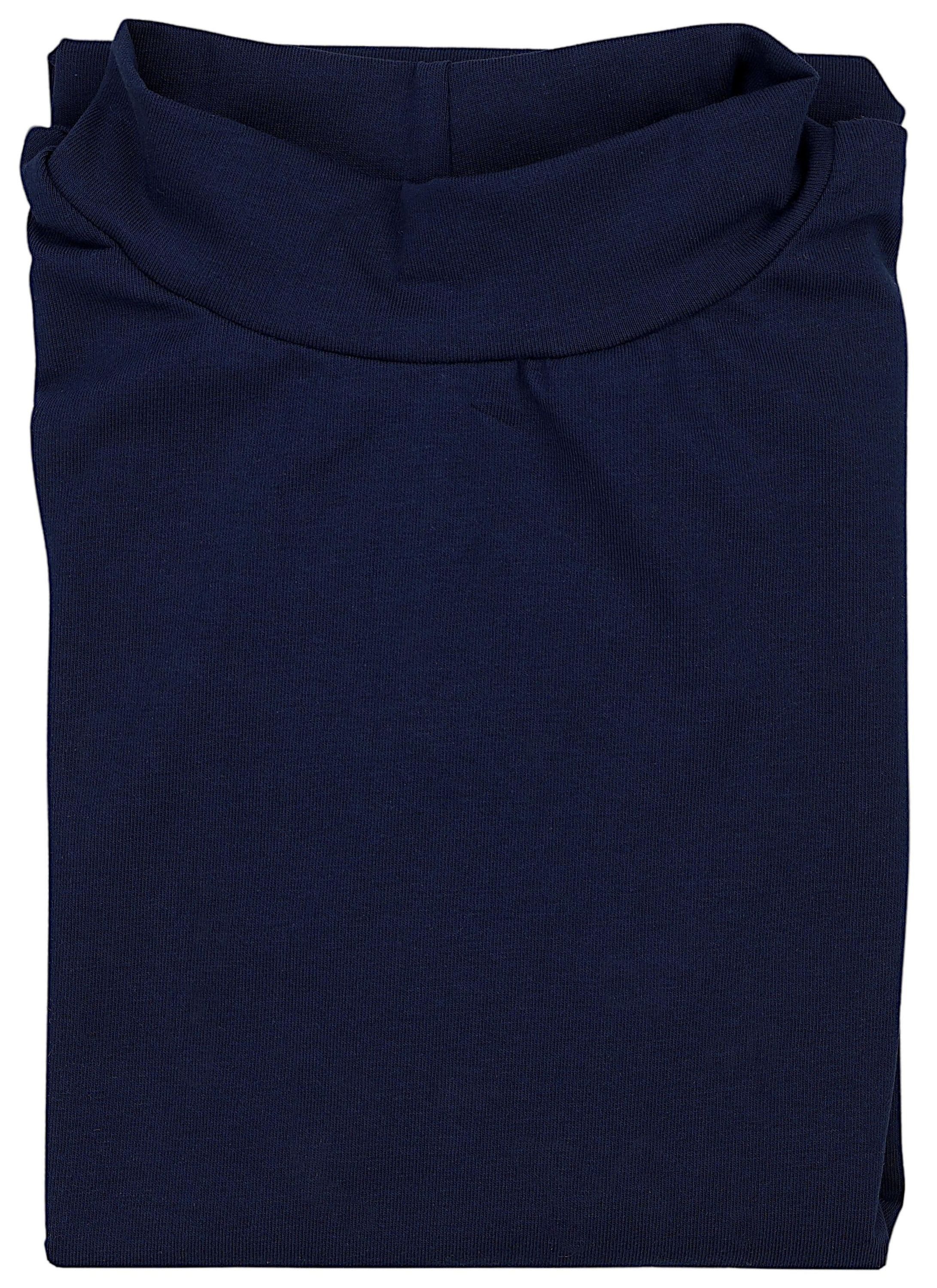 Rollkragenshirt Alkato Damen Langarm Shirt mit Stehkragen