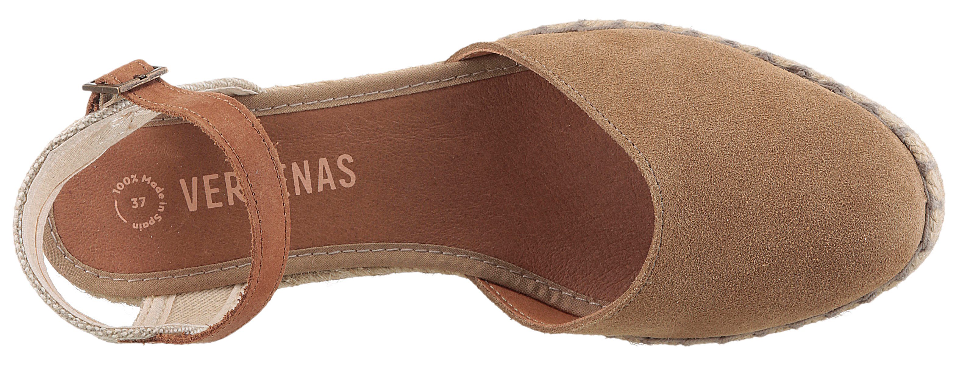 VERBENAS MALENA SERRAJE Sandalette, Sommerschuh, Riemchensandale, Urlaubschuh mit Keilabsatz