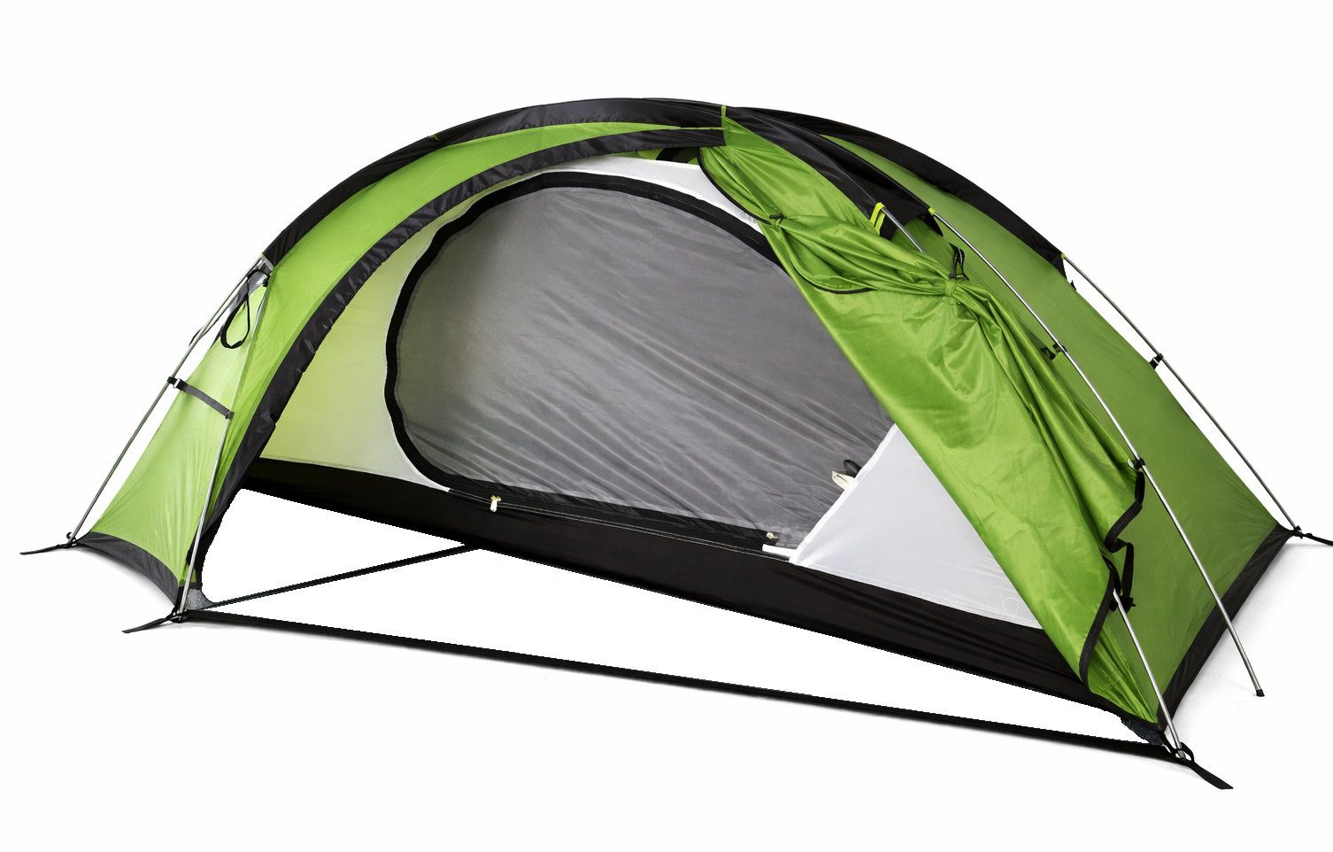 everest 1953 Geodätzelt Expeditionszelt grün Kuppelzelt 1 Personen Zelt Silikon TP1x, Personen: 1, Aluminiumgestänge