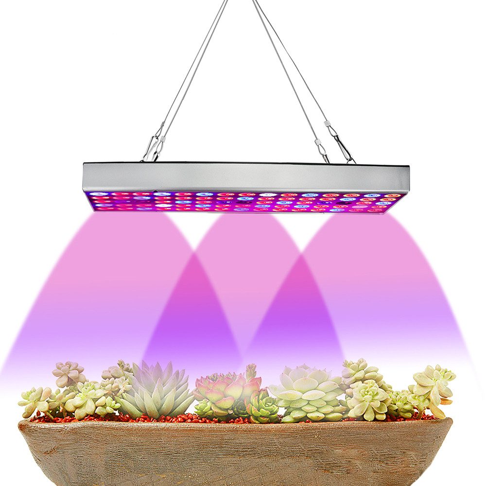 Rosnek Pflanzenlampe LED Pflanzenlampe Full Spectrum Panel Grow Light, LED fest integriert, 25W/45W mit UV IR für Winter, Zimmerpflanzen, Anzucht & Gewächshaus
