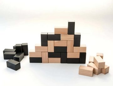 ROMBOL Denkspiele Spiel, für 2 Spieler BLOCKS - werde zum Baumeister!, Holzspiel