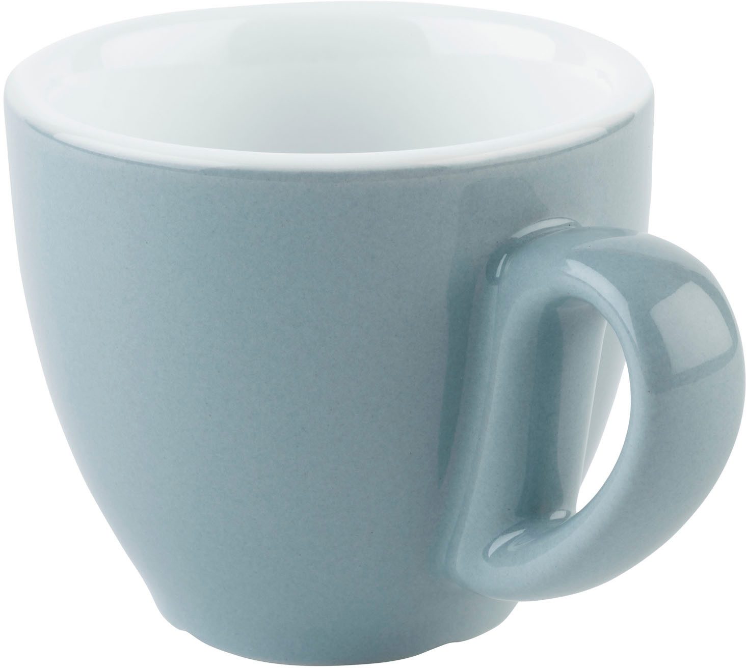 APS Espressotasse 6er Set Espresso Tassen -SNUG-, 6-tlg., Porzellan, für Heißgetränke aller Art geeignet