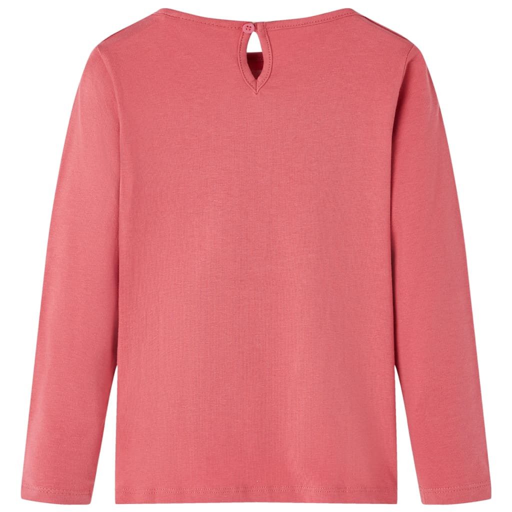 vidaXL T-Shirt Kinder-Langarmshirt Altrosa 104