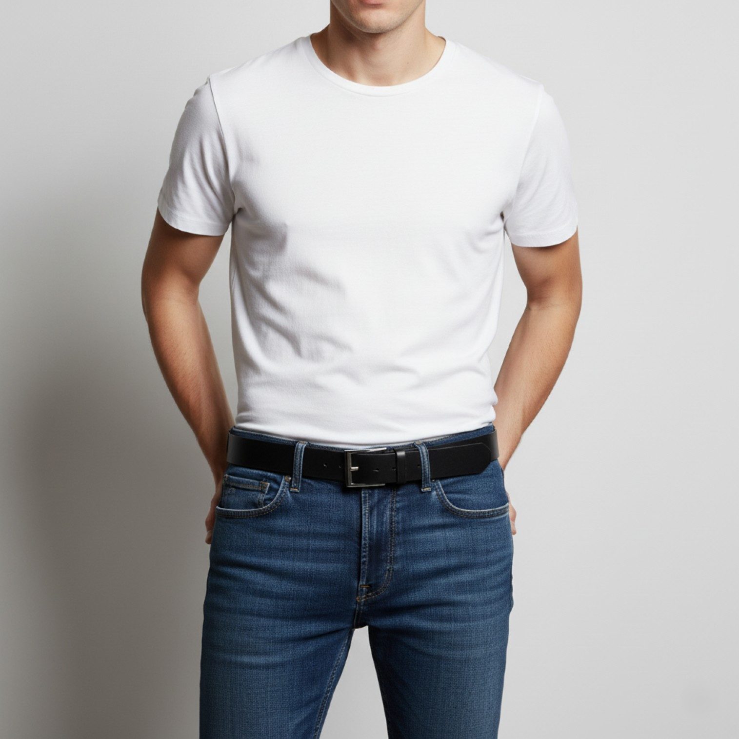 FRONHOFER Ledergürtel Herren Rindsleder breit (1-St) kürzbar, versilbert, für Jeans