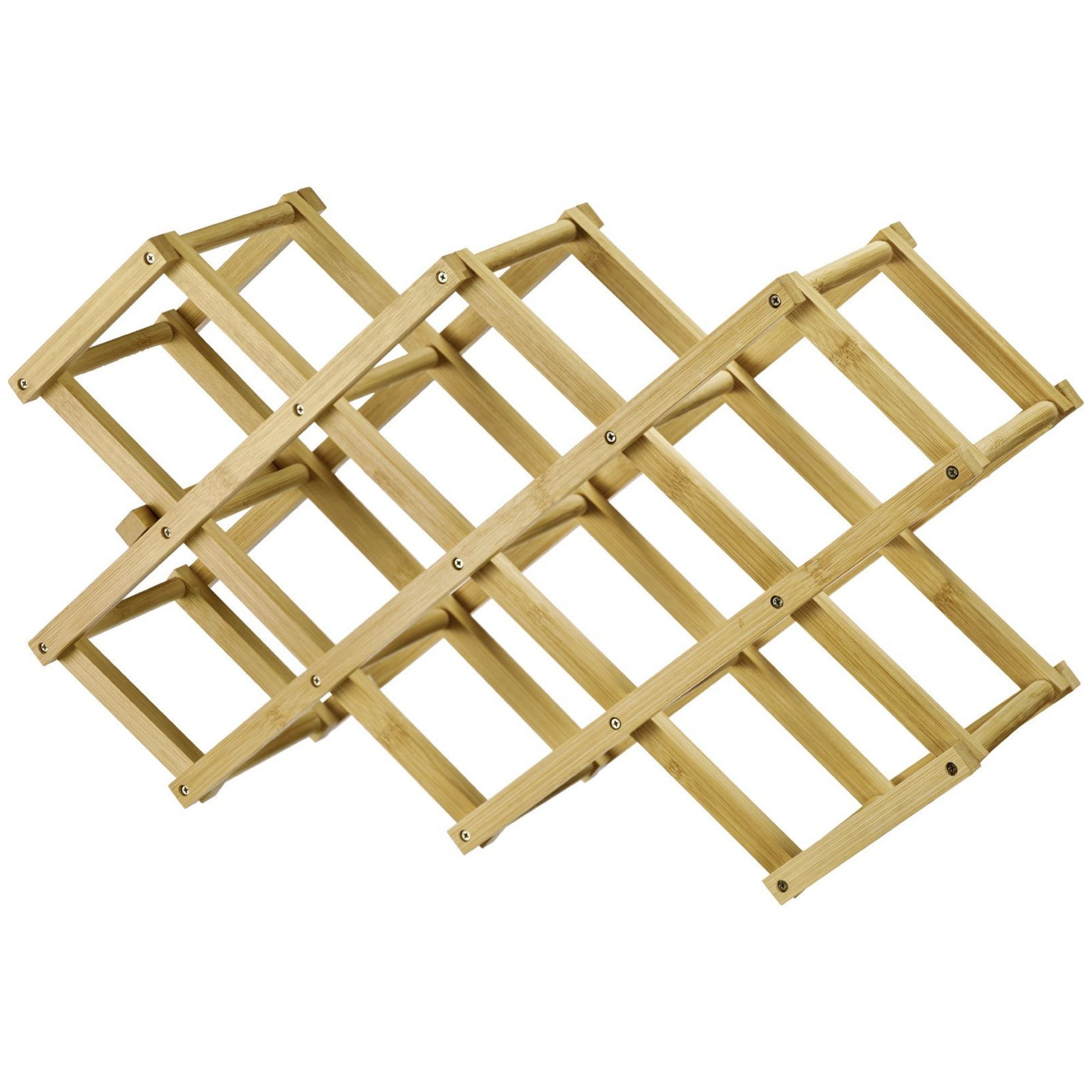 Thiru Weinregal faltbar aus nachhaltigem, nachwachsendem Bambus