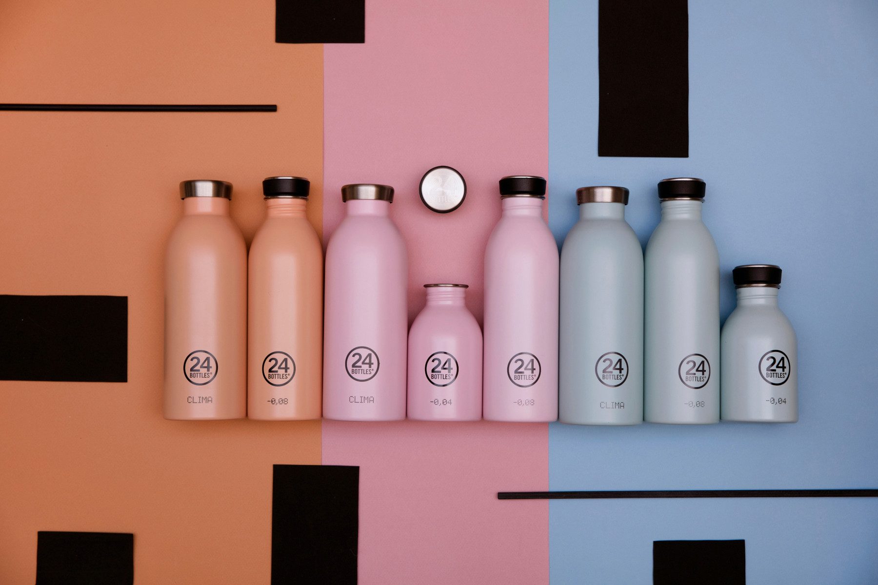 24 Bottles Trinkflasche Clima Bottle Stone Dusty Pink 850ml