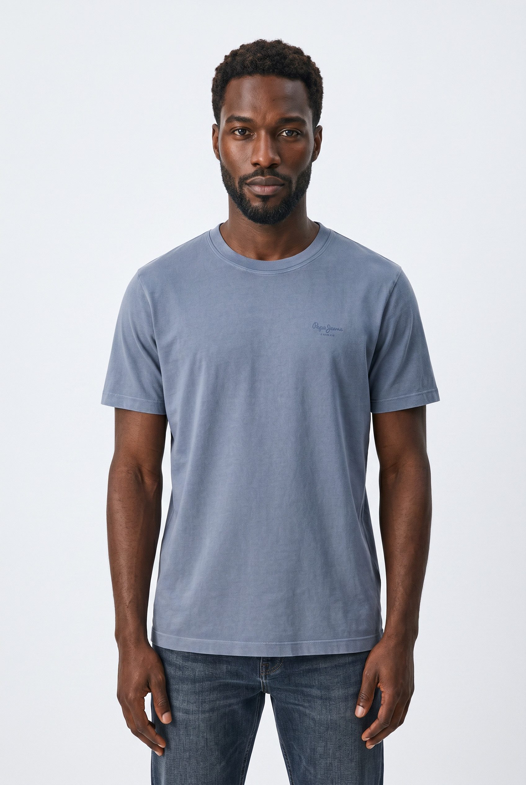 Pepe Jeans T-Shirt JACKO mit kleinem Ton-in-Ton Logoschriftzug