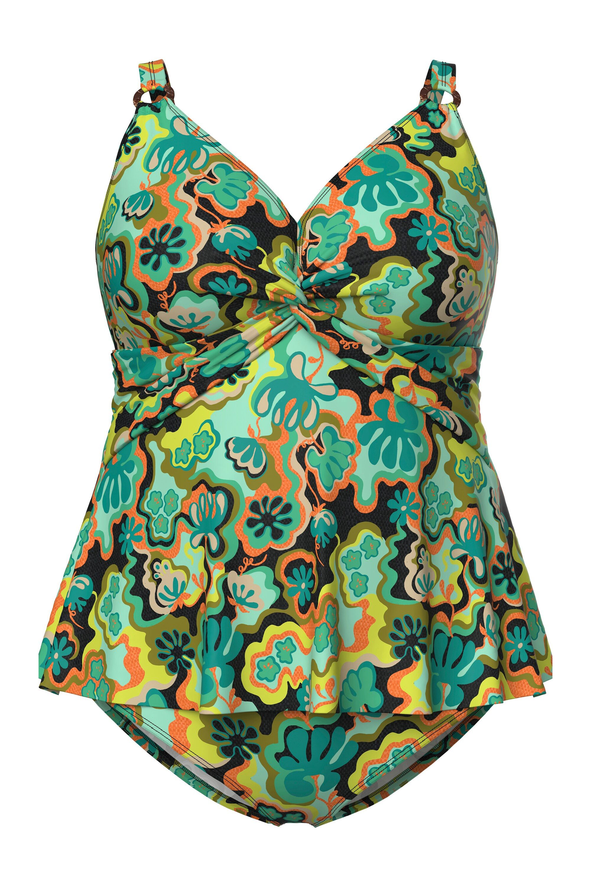 Ulla Popken Bügel-BH Tankini Boho-Muster Softcups Träger verstellbar günstig online kaufen