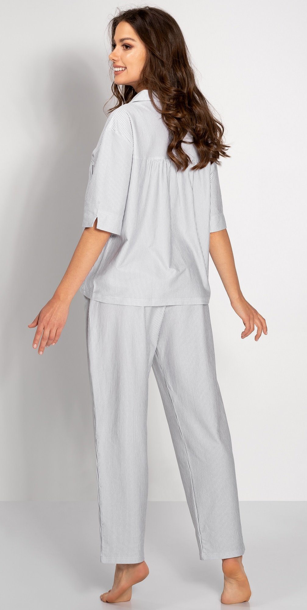 me per elegant, Schlafanzug Oversize-Style 2teiliger Pyjama Momenti