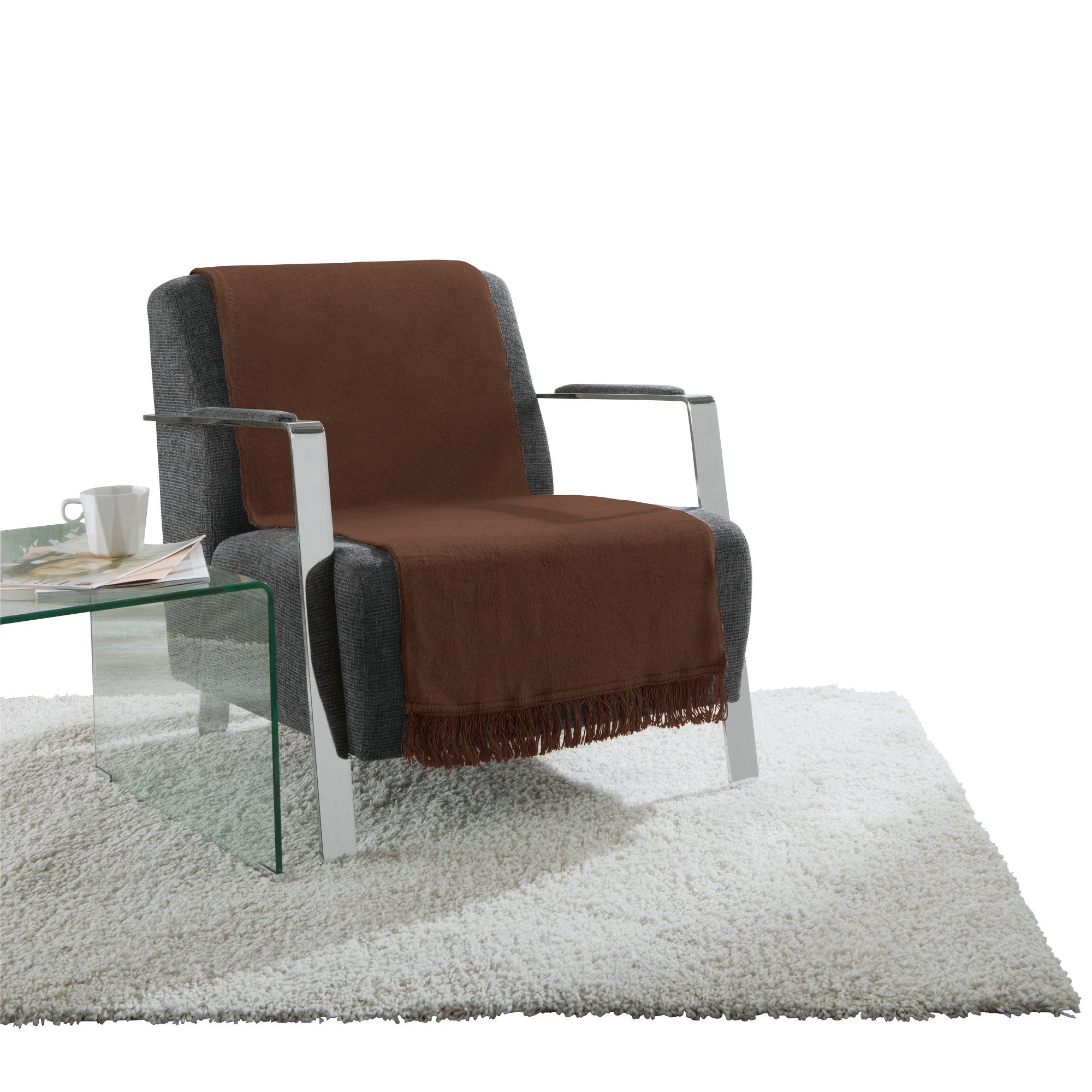 Erwin Müller Sesselschoner Sessel- und Sofaschoner "Catania", Baumwollmischung Uni