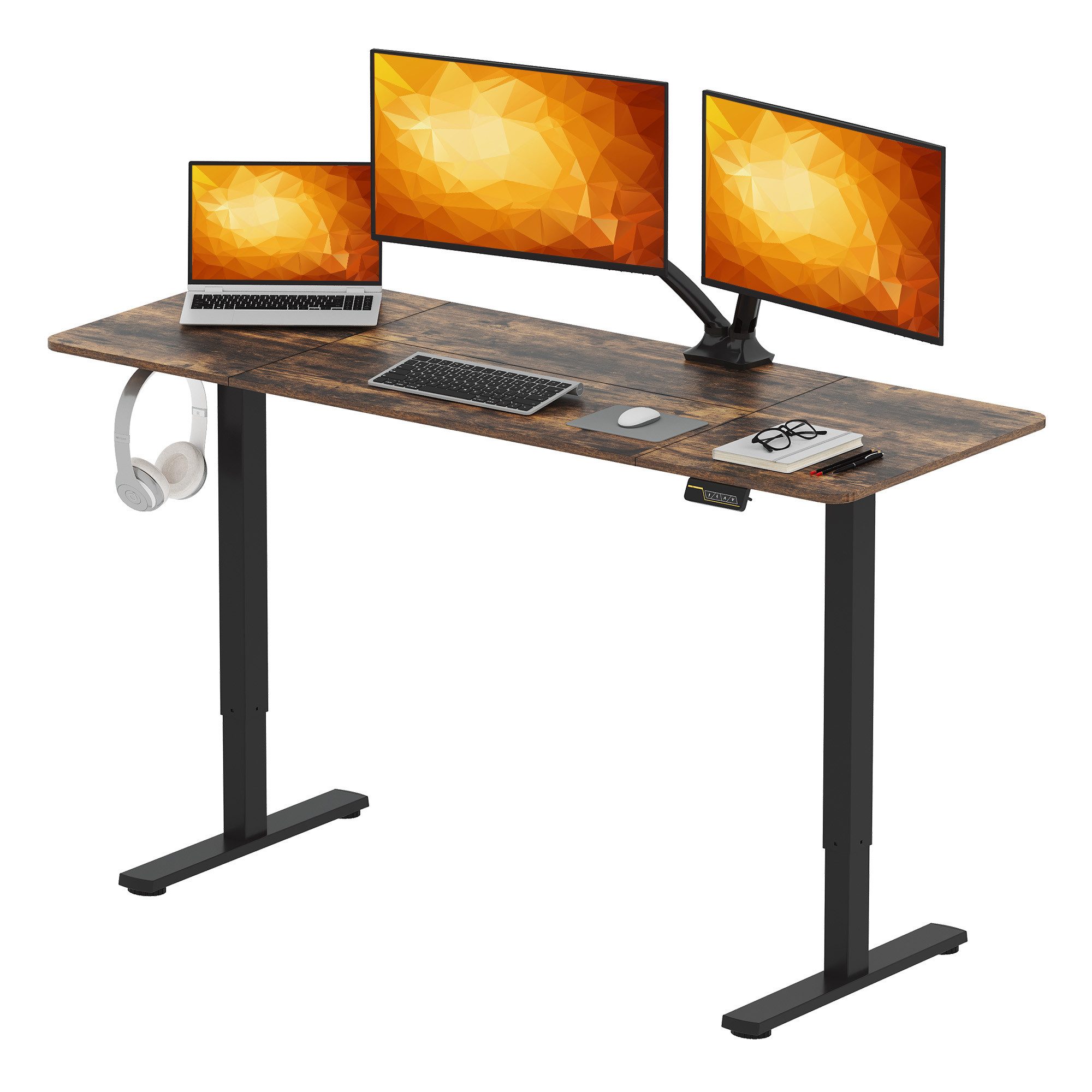 SANODESK Schreibtisch Elektrisch höhenverstellbarer Schreibtisch (2-Fach-Te günstig online kaufen