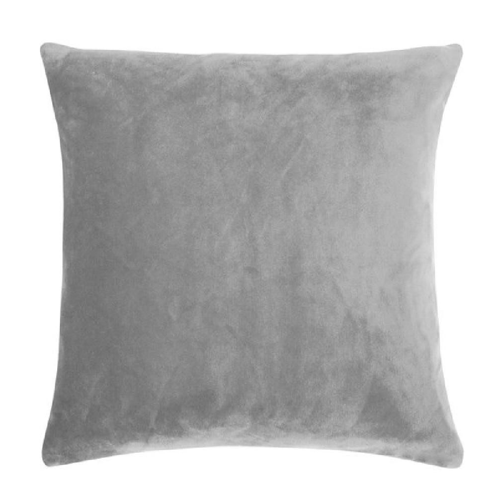 Dekoobjekt Kissenhülle Samt Smooth Light Grey (40x40cm)