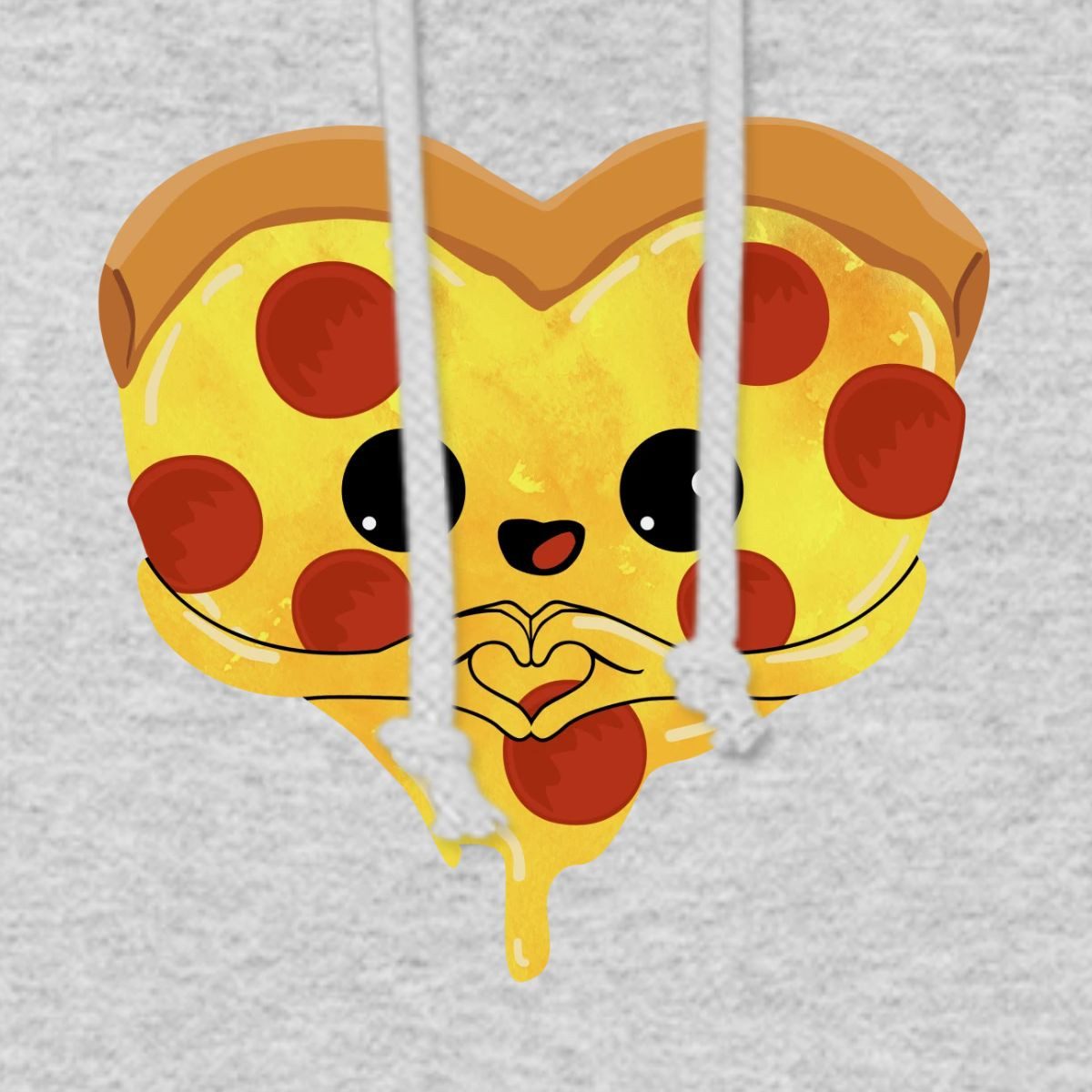Spreadshirt Hoodie Pizza Herz Muttertag Italien Liebe Damen Hoodie (1-tlg)