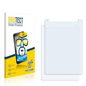 BROTECT Schutzfolie für Apple iPad 10.2" WiFi Cellular 2020 (Rückseite, 8. Gen), Displayschutzfolie, 2 Stück, Folie klar