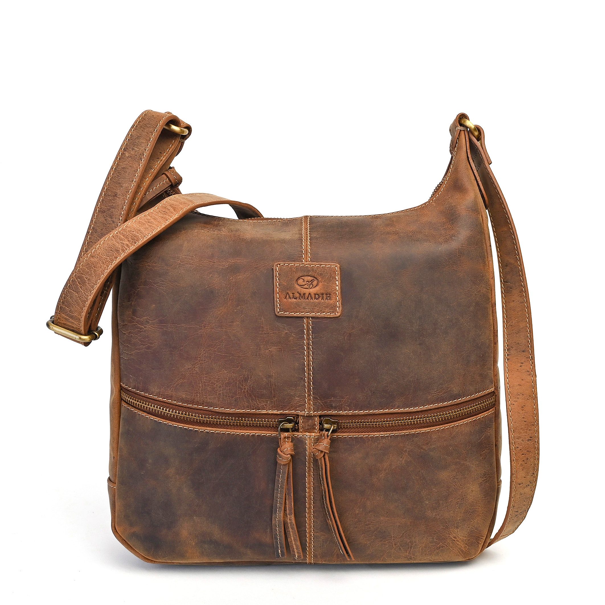 Umhängetasche Leder Damentasche ROSE Ledertasche Handtasche Schultertasche