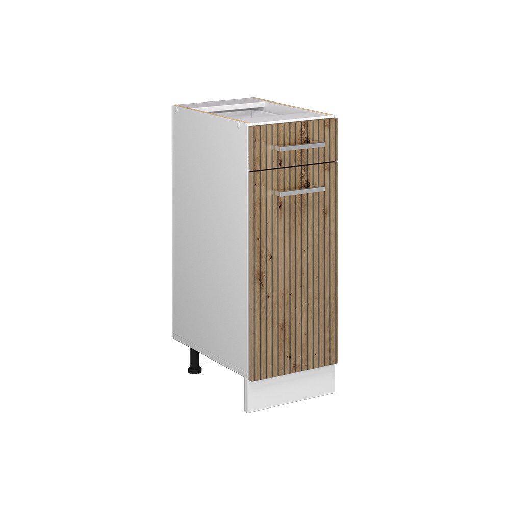 Unterschrank R-Line, Artisan-Eiche/Weiß, 30 cm ohne Arbeitsplatte