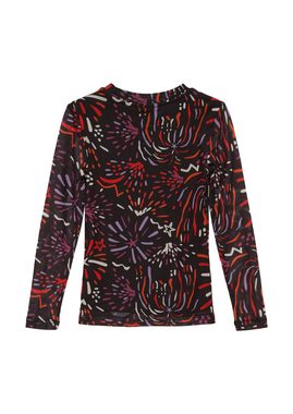 s.Oliver Langarmshirt Mesh-Longsleeve mit All-over-Print