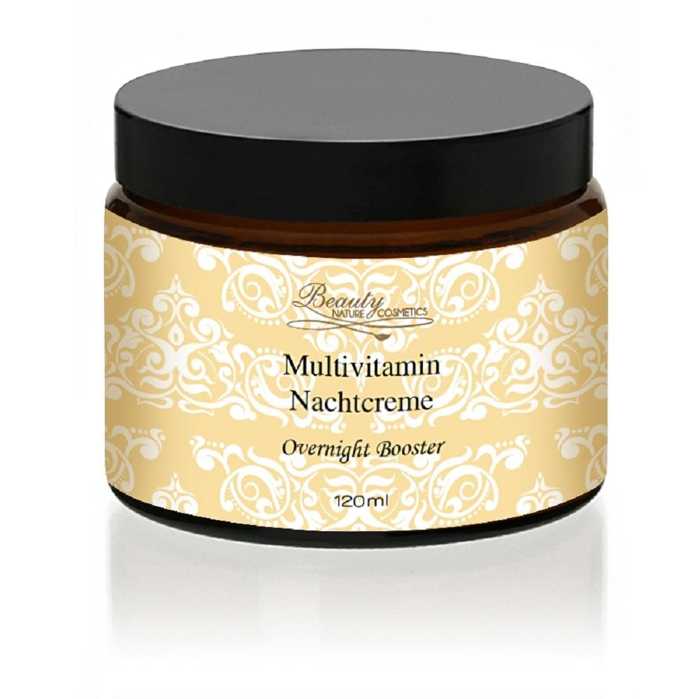 Anti-Aging-Augencreme Beauty Nature Cosmetics Multivitamin Nachtcreme " Overnight Booster "