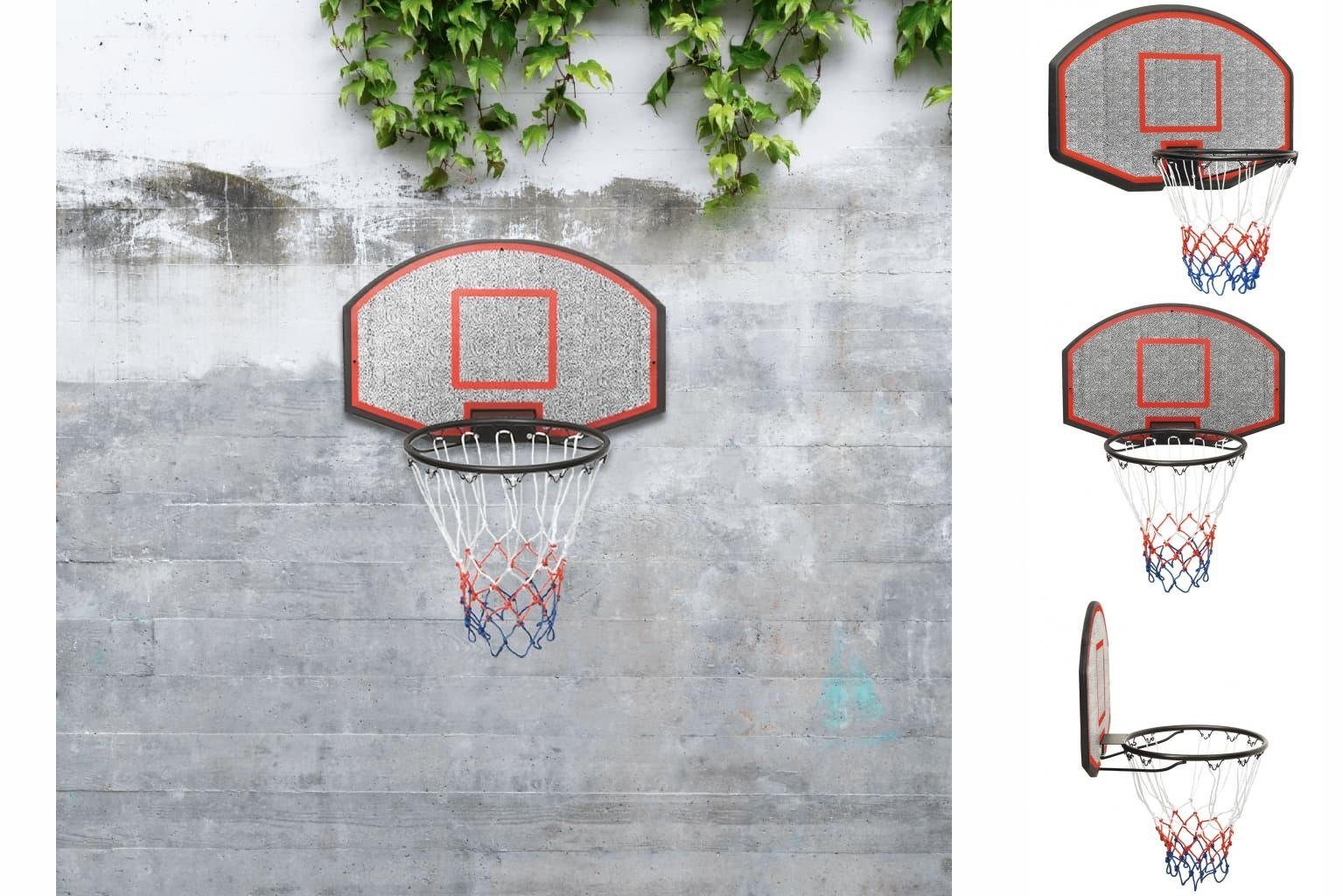 vidaXL Basketballkorb Basketballkorb Schwarz 71x45x2 cm Polyethylen