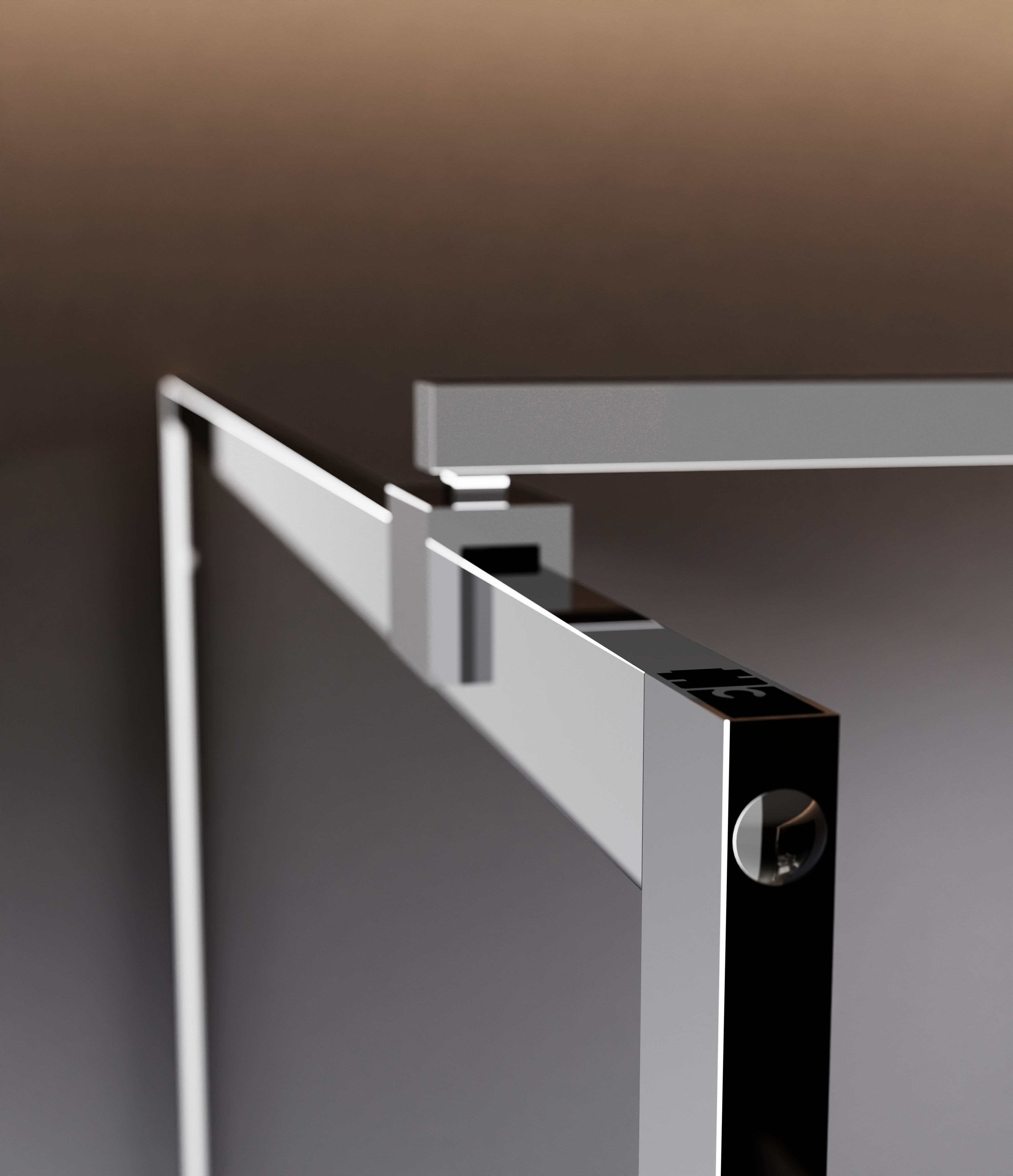 welltime Walk-in-Dusche, Dreigeteilte Scheibe in trendigem Blockdesign günstig online kaufen