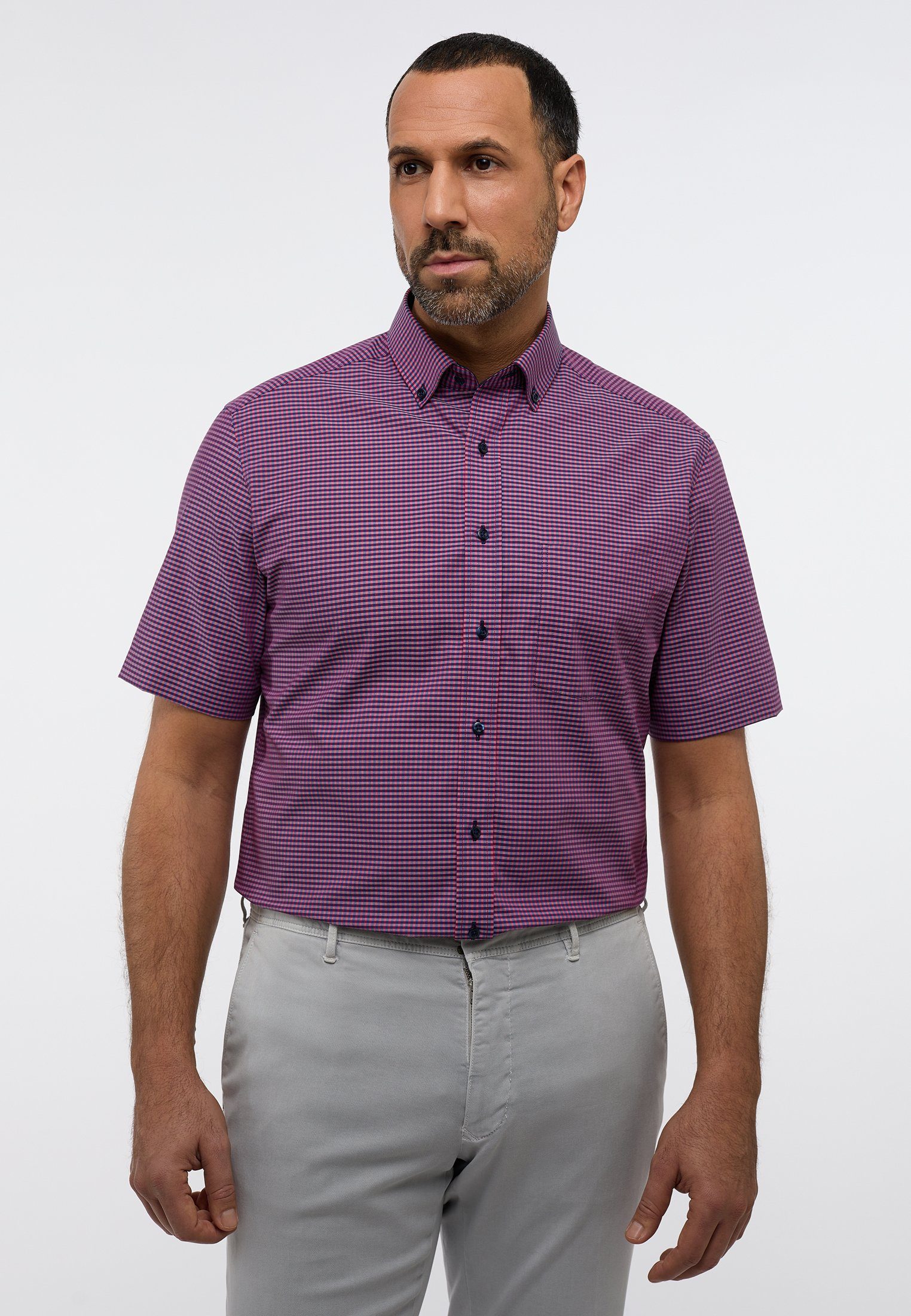Eterna Kurzarmhemd MODERN FIT NON IRON günstig online kaufen