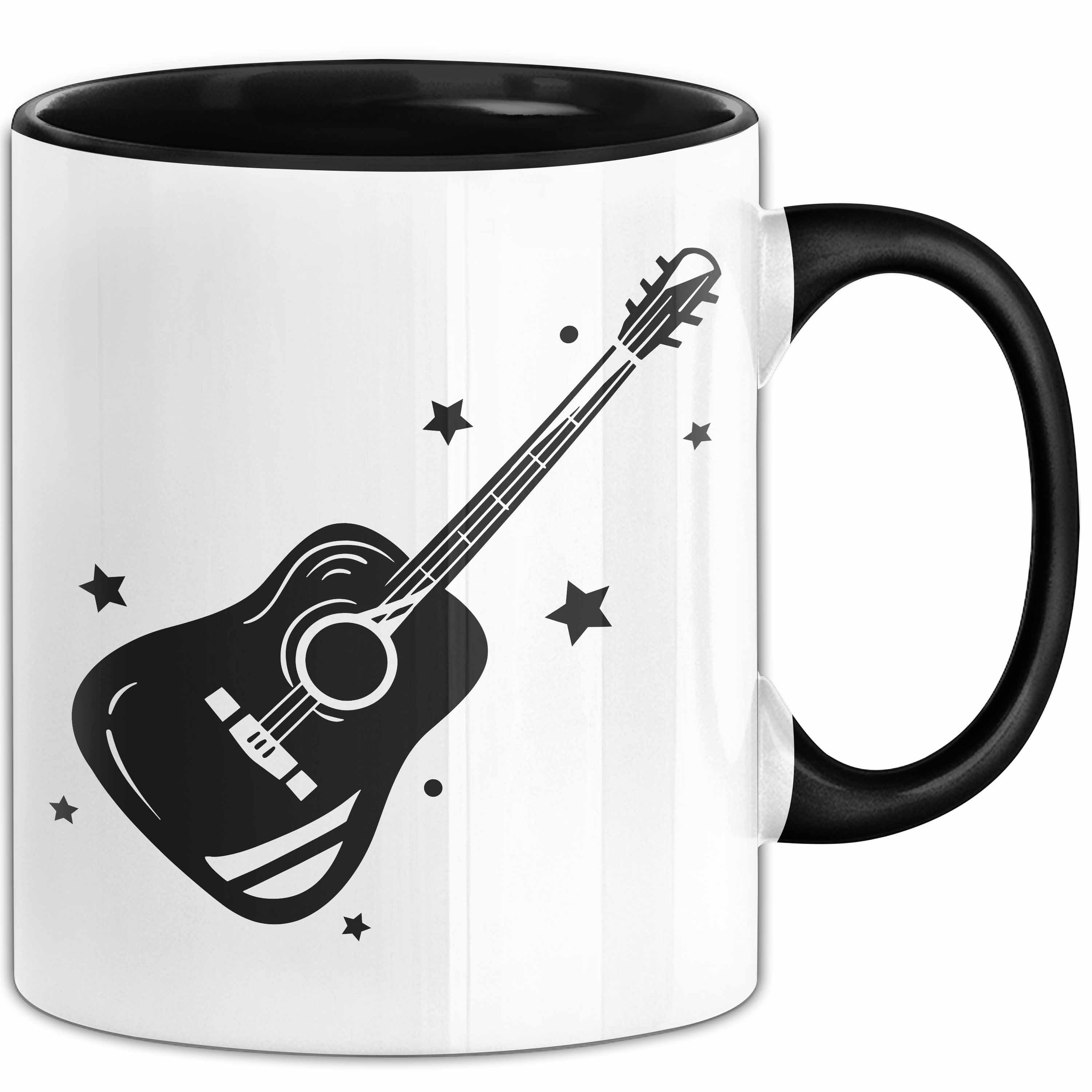 Trendation Tasse Gitarrenspieler Geschenk Tasse Gitarre Grafik Kaffee-Becher