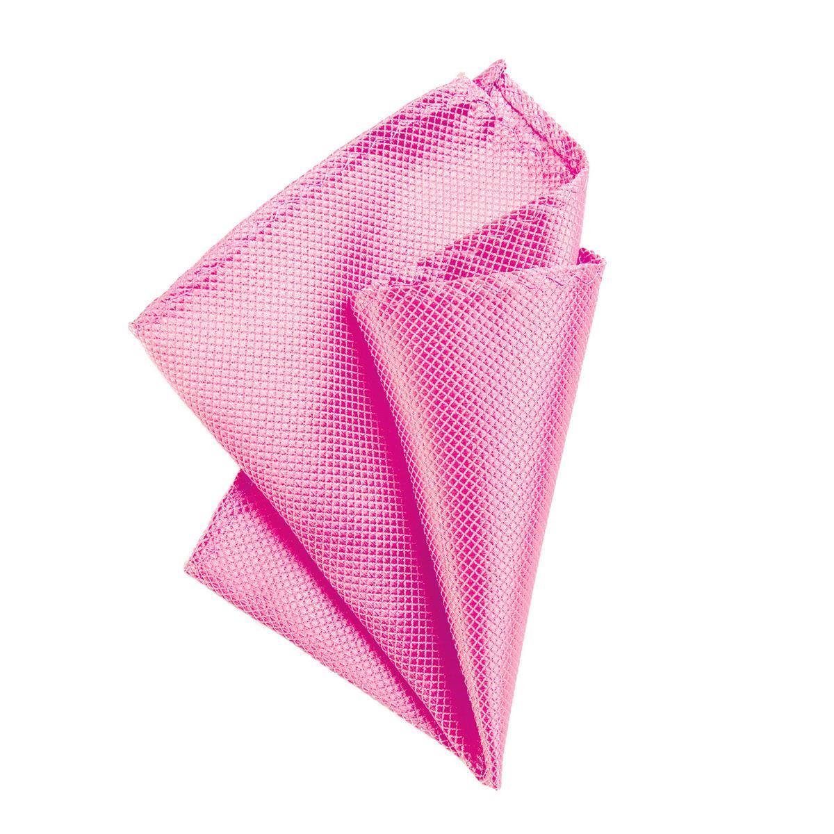 DonDon Einstecktuch DonDon Herren Einstecktuch 21 x 21 cm für feierliche Anlässe, (Packung, 1-St), zum Falten, Seidenlook pink