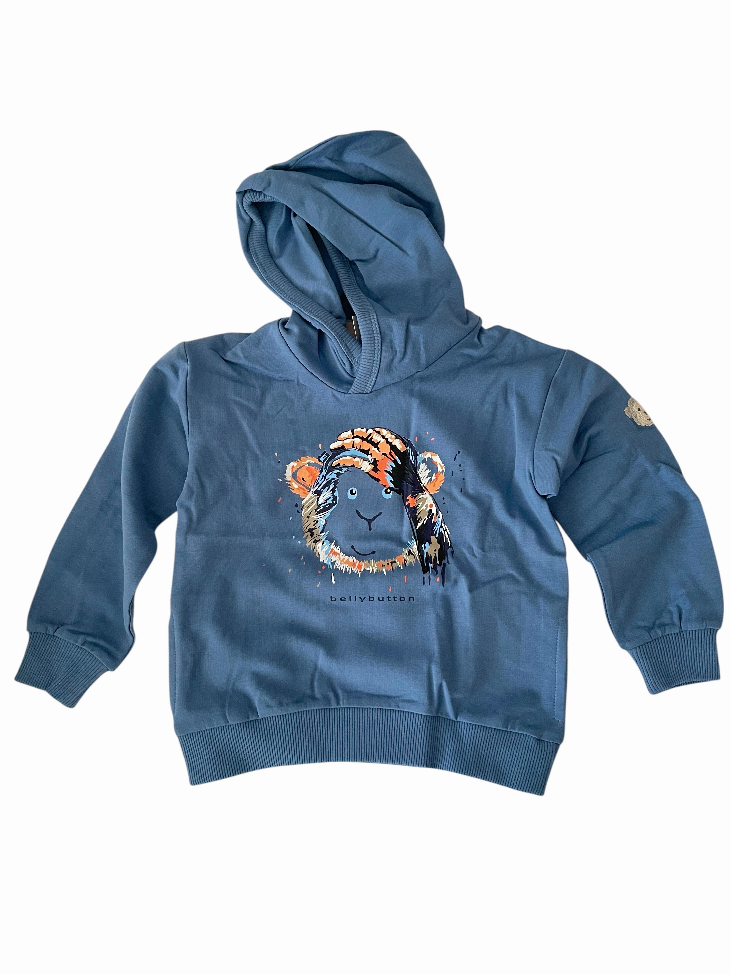 Bellybutton Kapuzensweatshirt Mini Boys (1-tlg) Bellybutton Jungen Hoodie mit Affen-Print – Kapuzenpullover