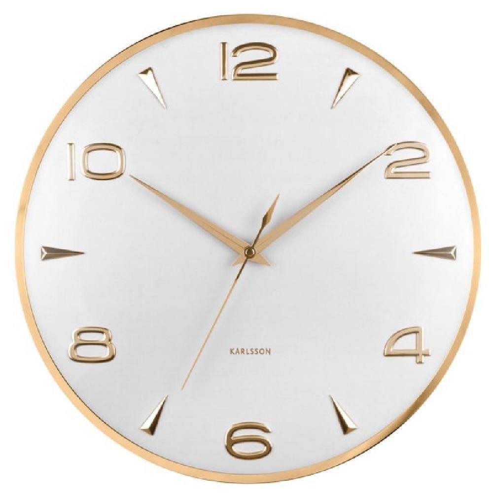 Karlsson Uhr Wanduhr Sienna Glow Weiß