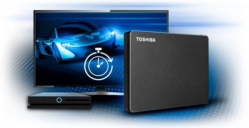 (1 externe Gaming HDD-Festplatte TB) Canvio 2,5" Toshiba